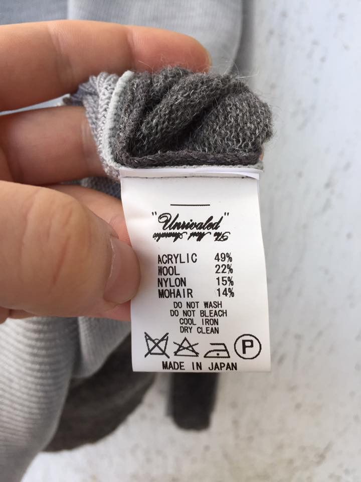 Japanese Brand panelled mohair blend sweater Size US L / EU 52-54 / 3 - 6 Thumbnail