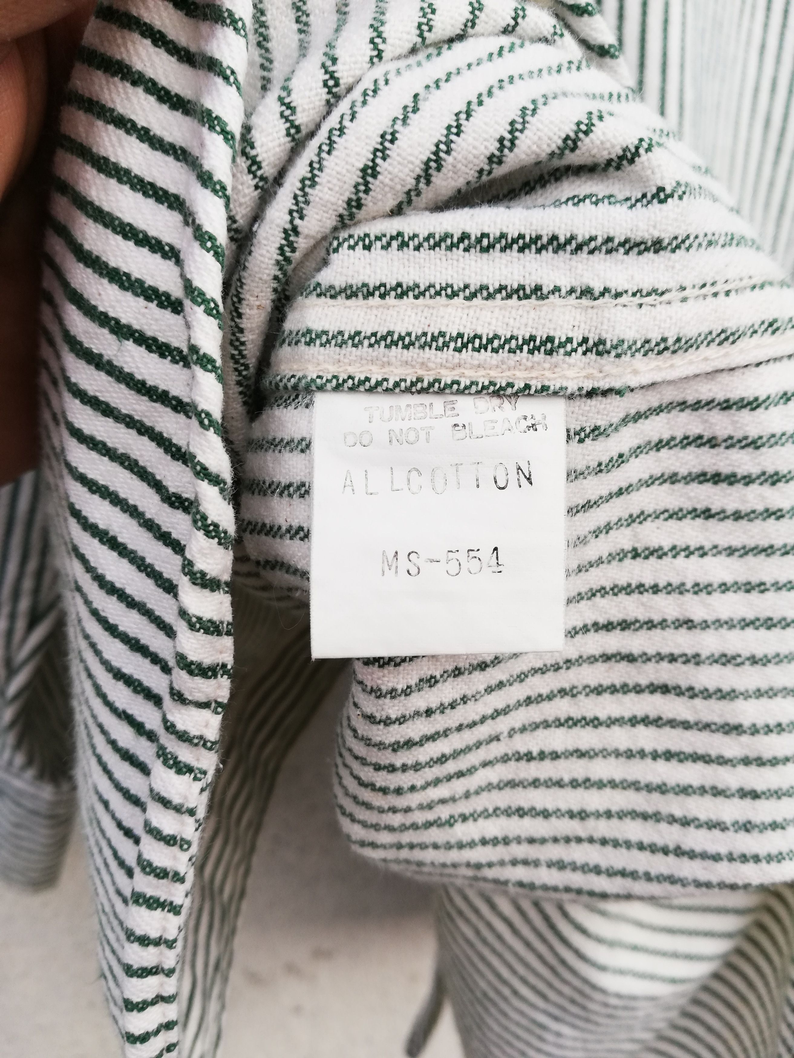 🔥Unique Uniform Sugar Cane Hickory Stripe Button Up Shirt