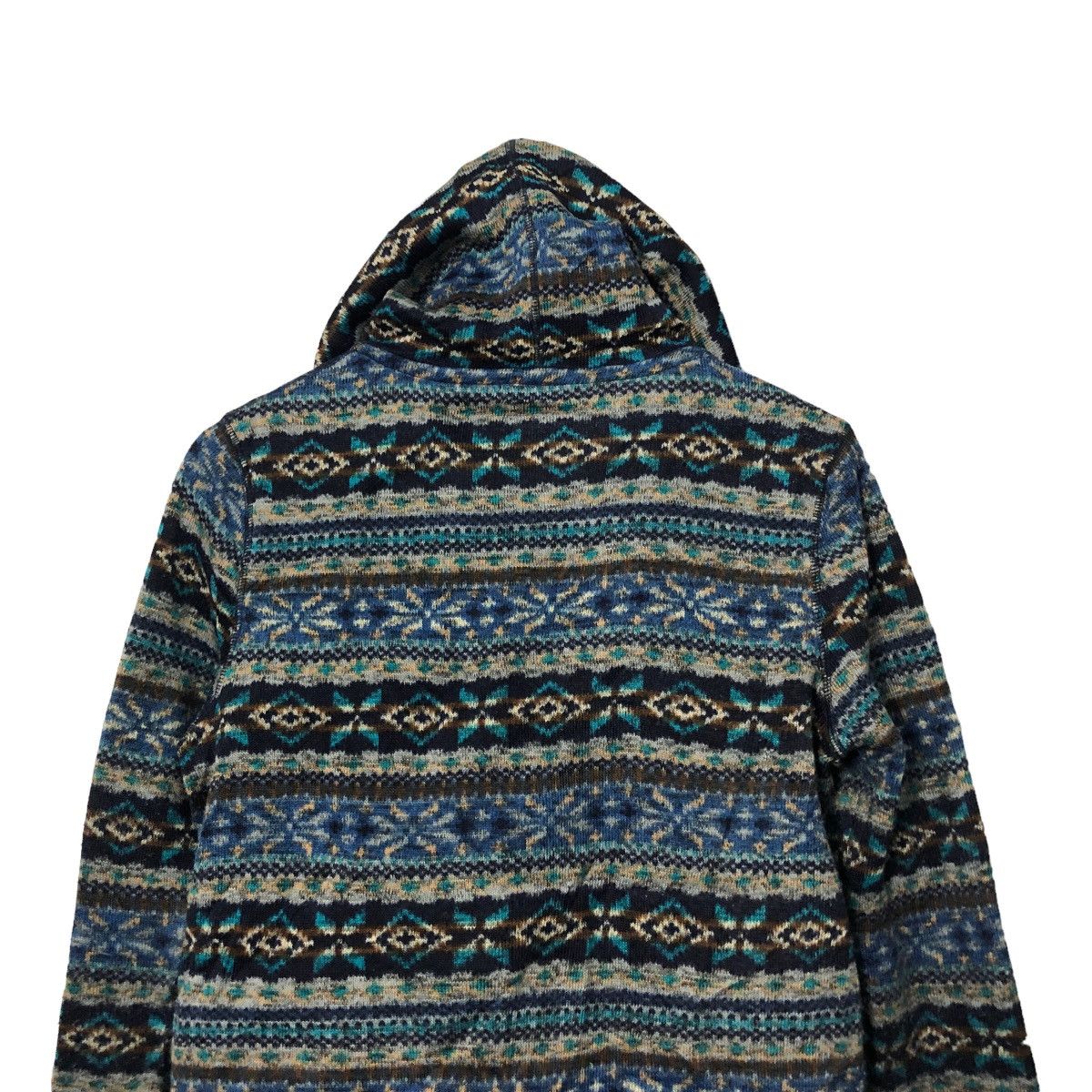 Japanese Brand Vintage Associer Zipper Ups Fullprint Navajo Hoodie Jacket Size S / US 4 / IT 40 - 8 Thumbnail