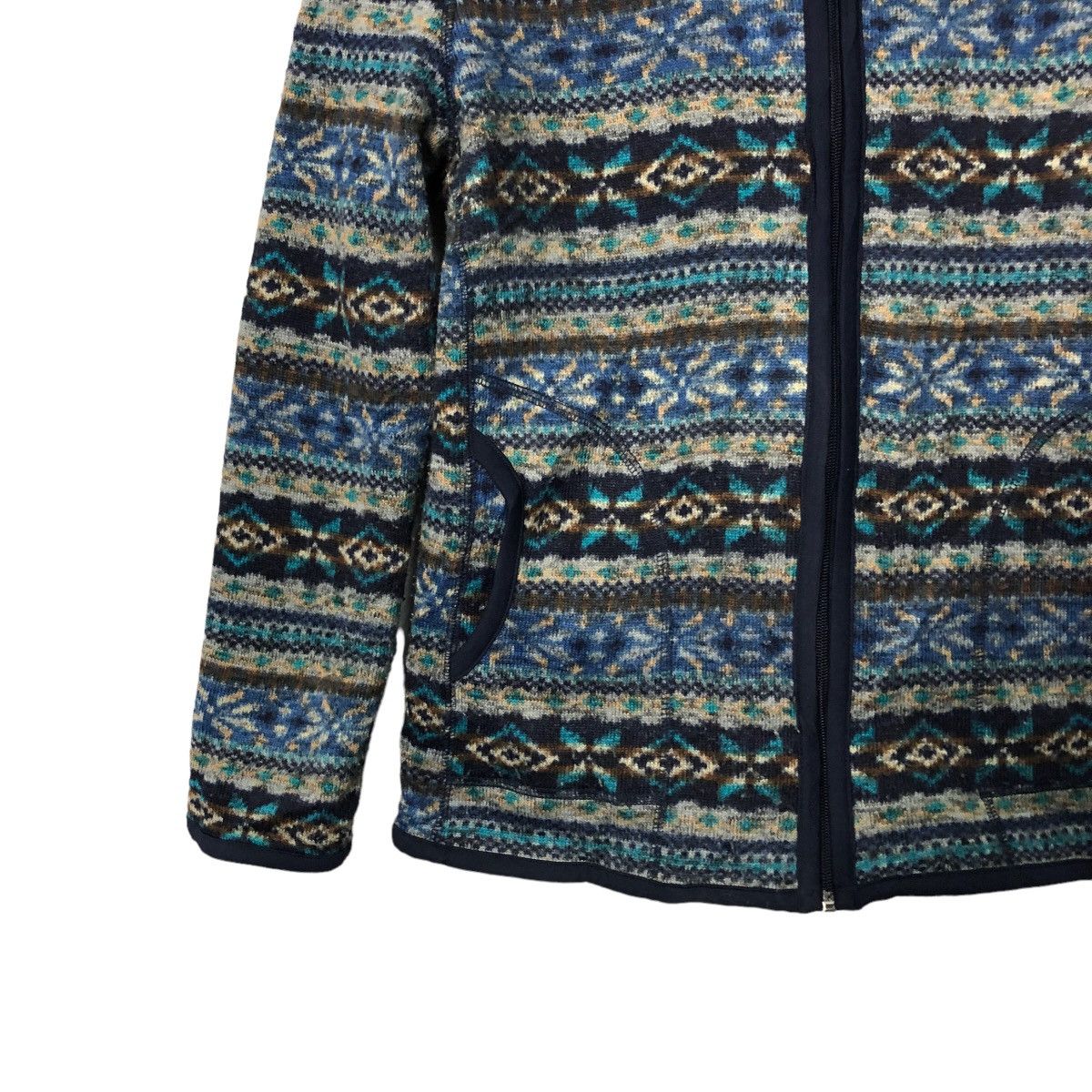 Japanese Brand Vintage Associer Zipper Ups Fullprint Navajo Hoodie Jacket Size S / US 4 / IT 40 - 3 Thumbnail