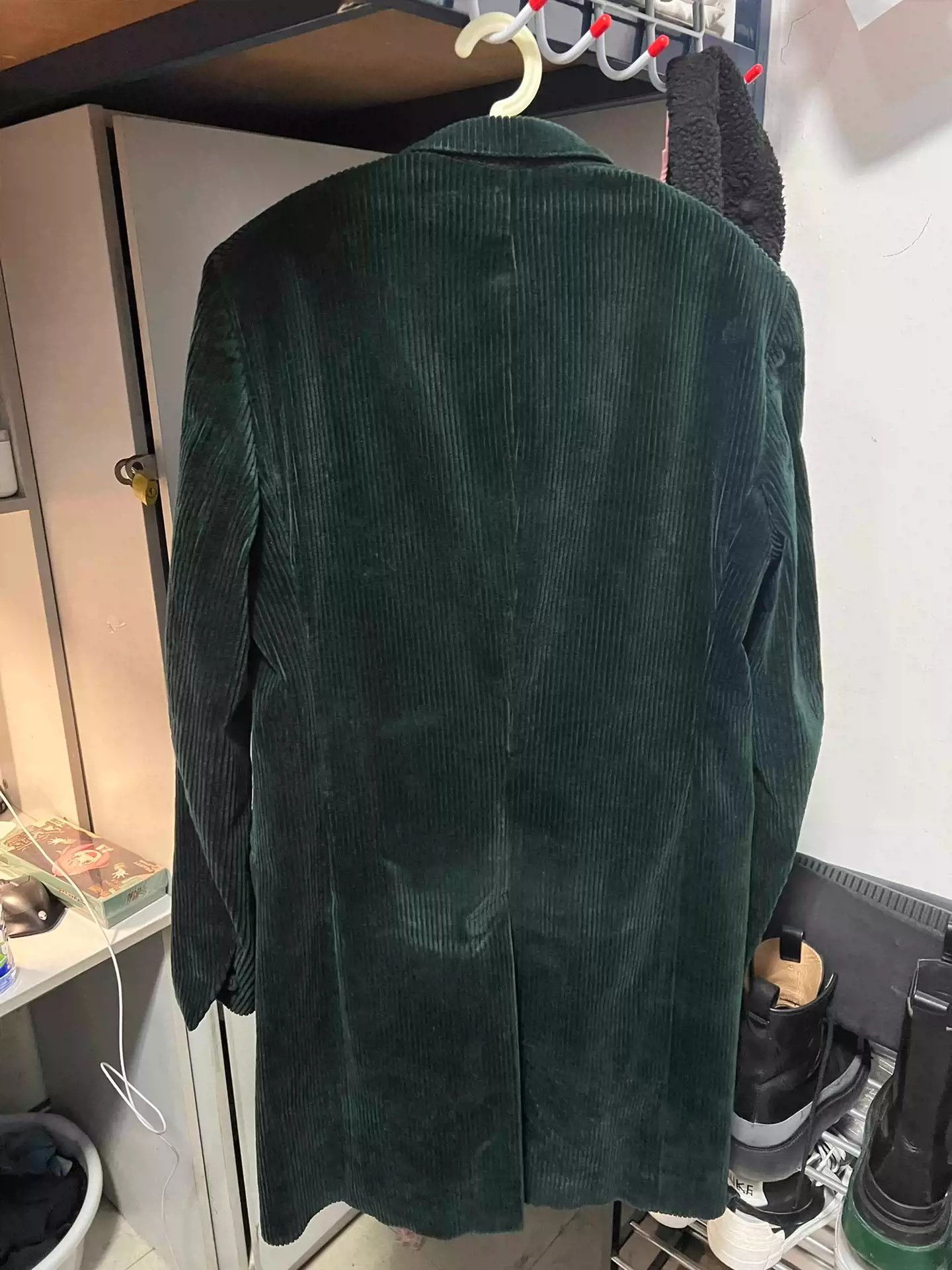 Haider Ackermann Striped Corduroy Nightmare Green Striped Coat Size US M / EU 48-50 / 2 - 2 Thumbnail