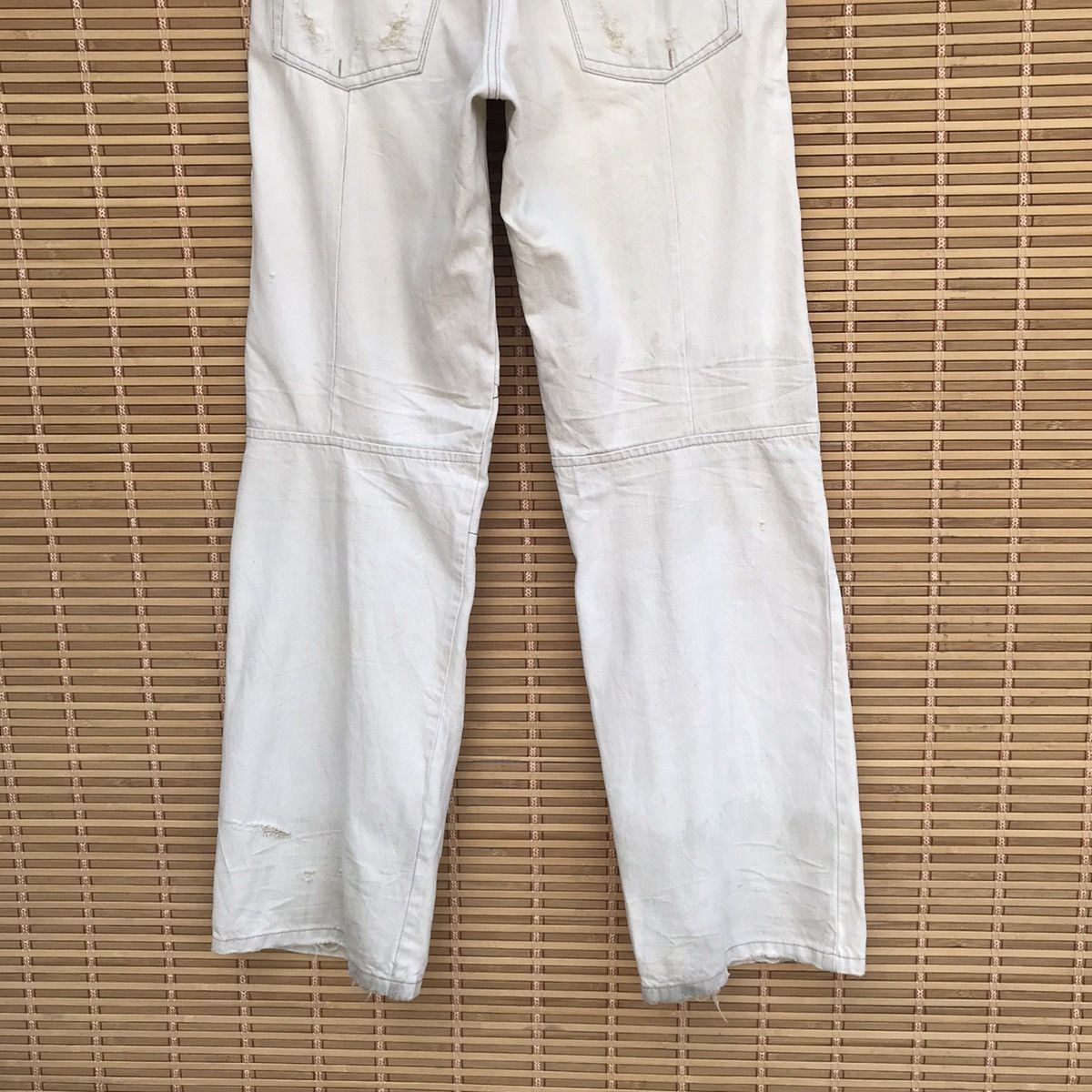 Marithe + Francois Girbaud Marithe Fr.Girbaud distressed trashed denim double knee Size US 31 - 11 Thumbnail