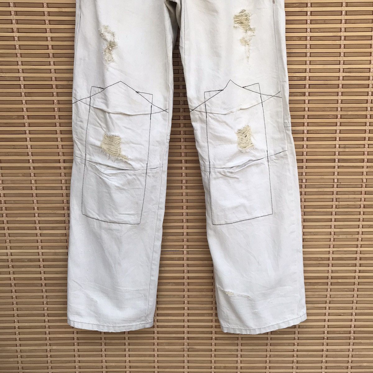 Marithe + Francois Girbaud Marithe Fr.Girbaud distressed trashed denim double knee Size US 31 - 6 Thumbnail