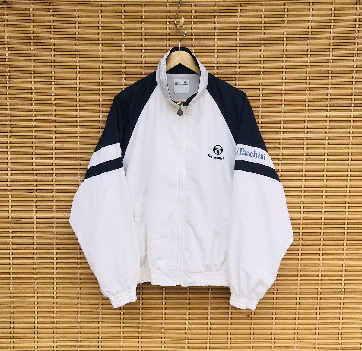 image of Sergio Tacchini x Vintage Sergio Tachini Nylon Jacket in White, Men's (Size XL)