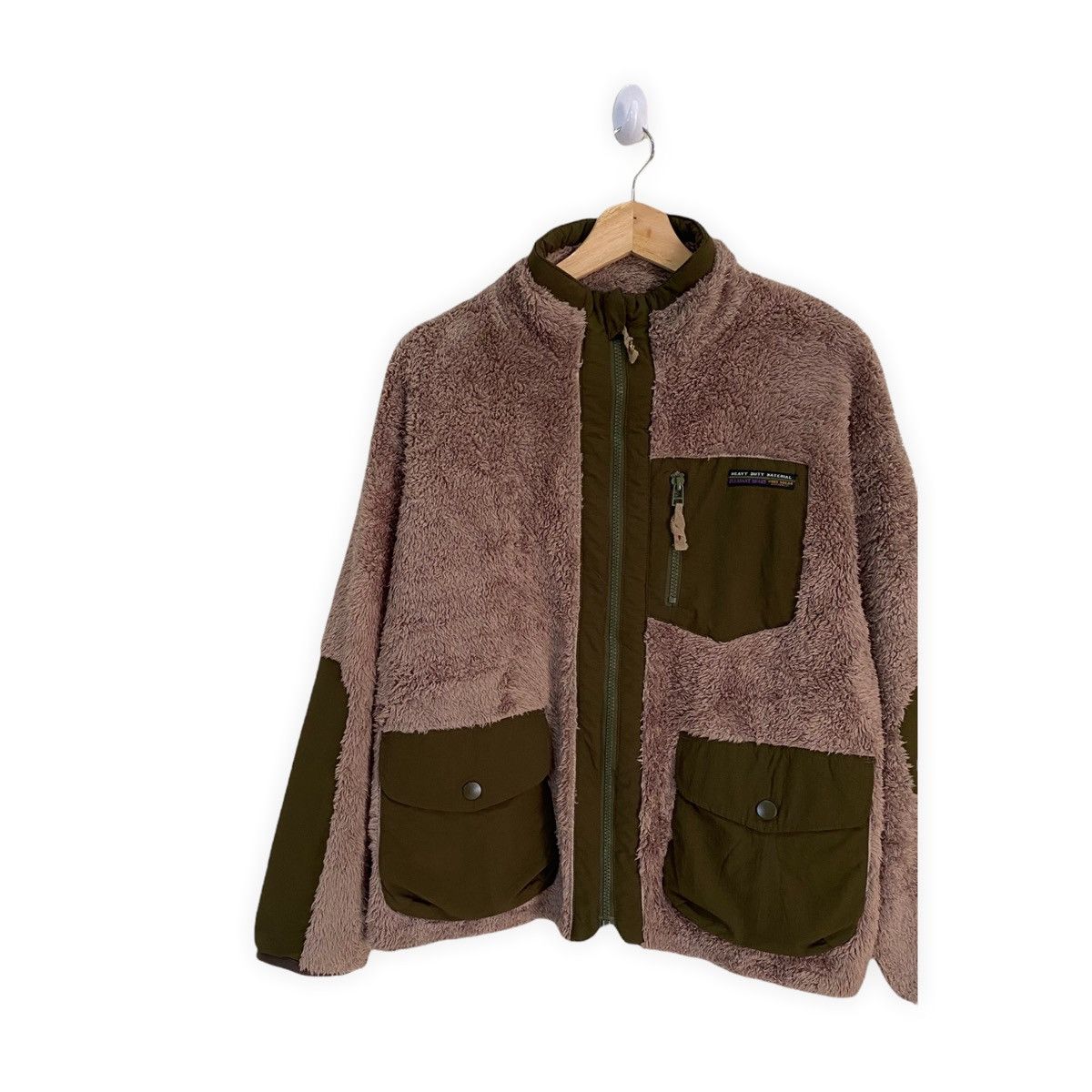 Japanese Brand RARE🔥CUBE SUGAR JAPAN FLEECE BOMBER JACKET Size US XL / EU 56 / 4 - 4 Thumbnail