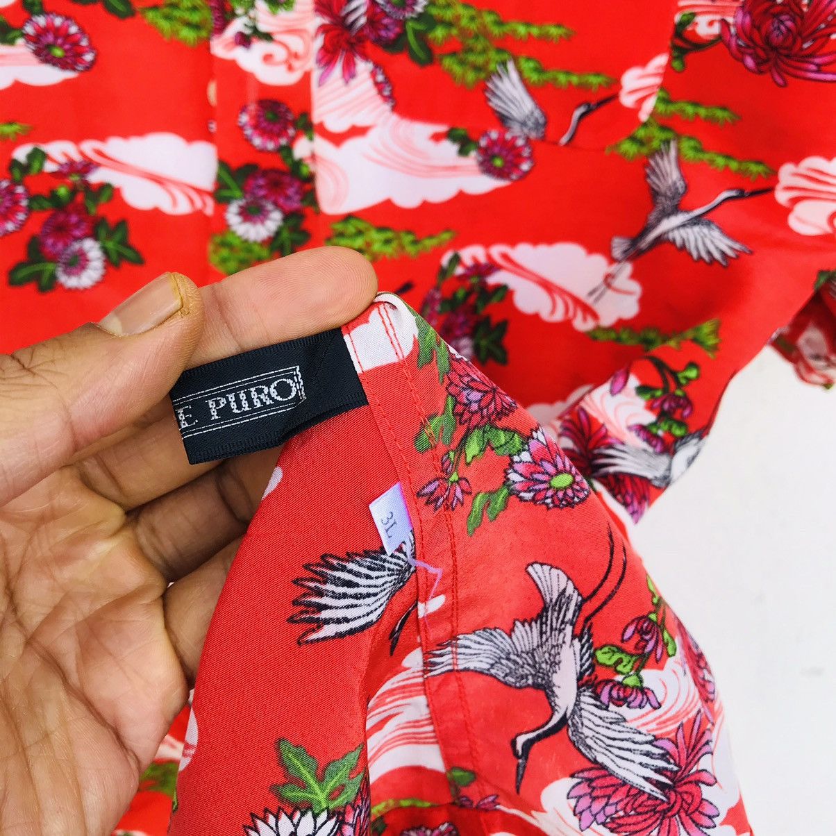 Japanese Brand Amore Puro Bird of paradise full print goose hawaii shrt XL Size US XL / EU 56 / 4 - 8 Thumbnail