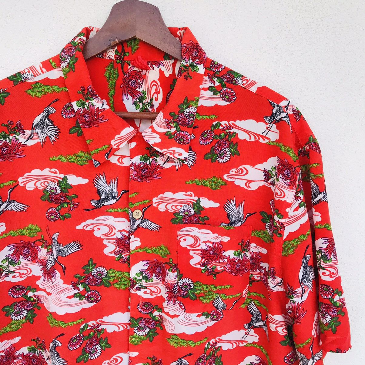 Japanese Brand Amore Puro Bird of paradise full print goose hawaii shrt XL Size US XL / EU 56 / 4 - 5 Thumbnail