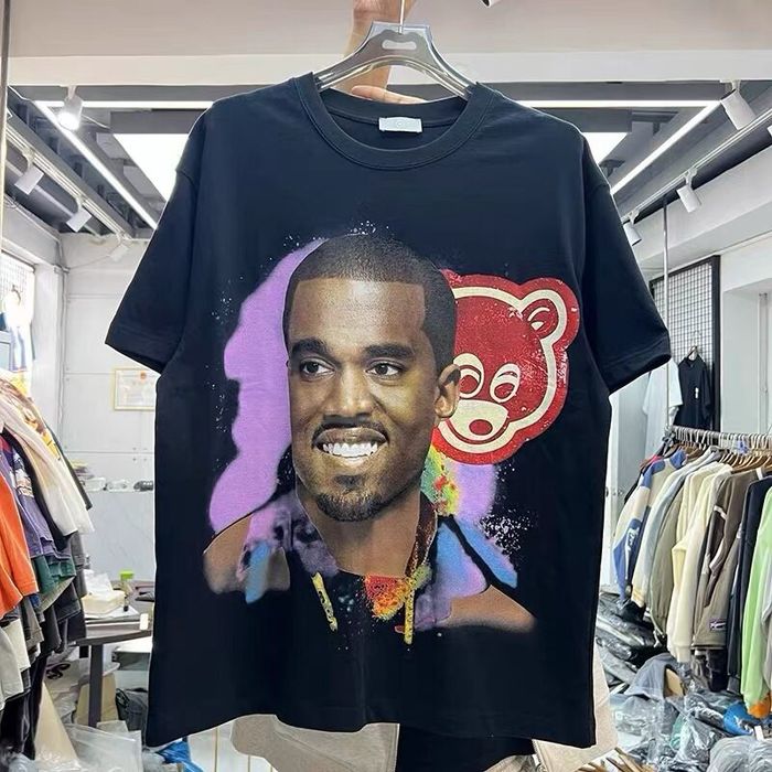 Kanye West Harajuku Kanye West Bear The College Dropout Tee Y2k 