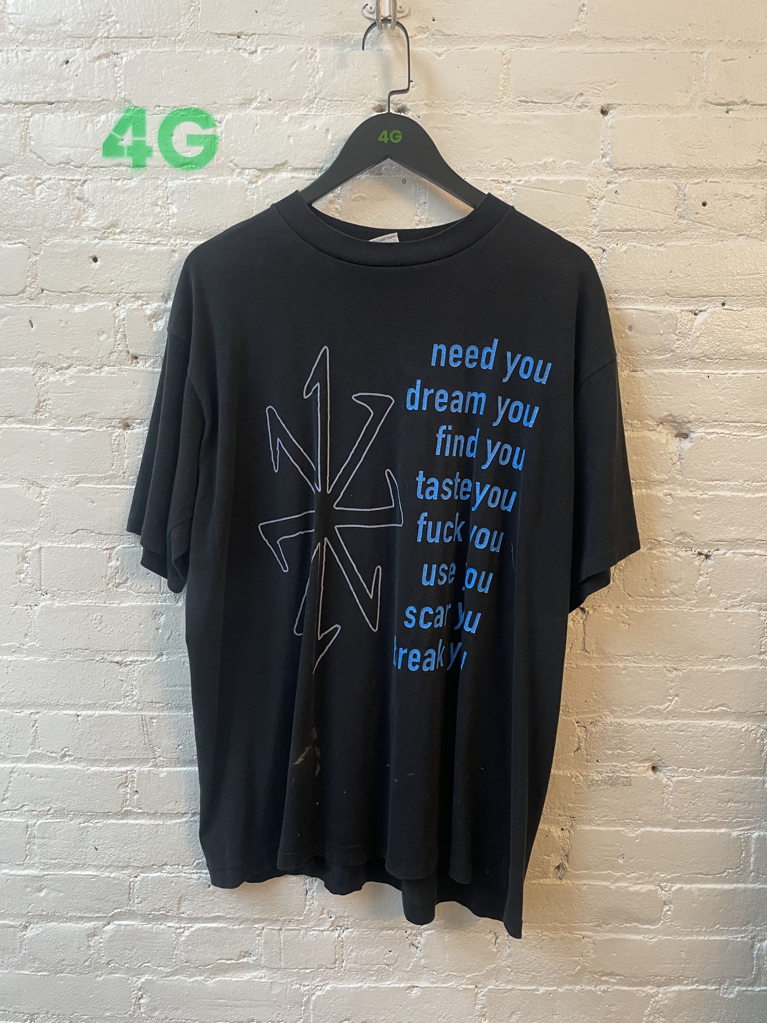 Vintage NINE INCH NAILS NEED YOU VINTAGE TSHIRT Size US XL / EU 56 / 4 - 1 Thumbnail