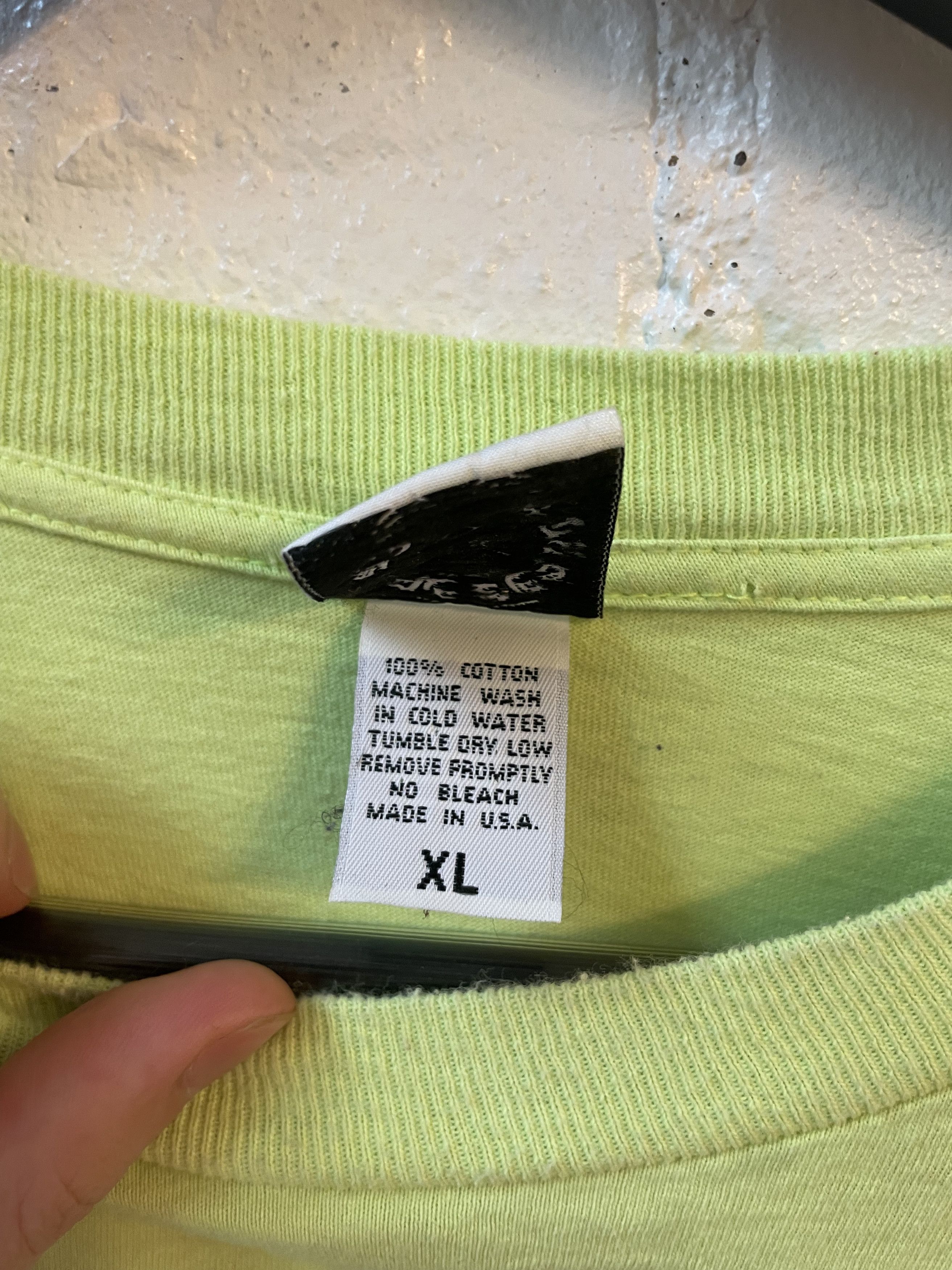 Chrome Hearts VINTAGE CHROME HEARTS NY NEON GREEN FADED TSHIRT Size US XL / EU 56 / 4 - 4 Thumbnail