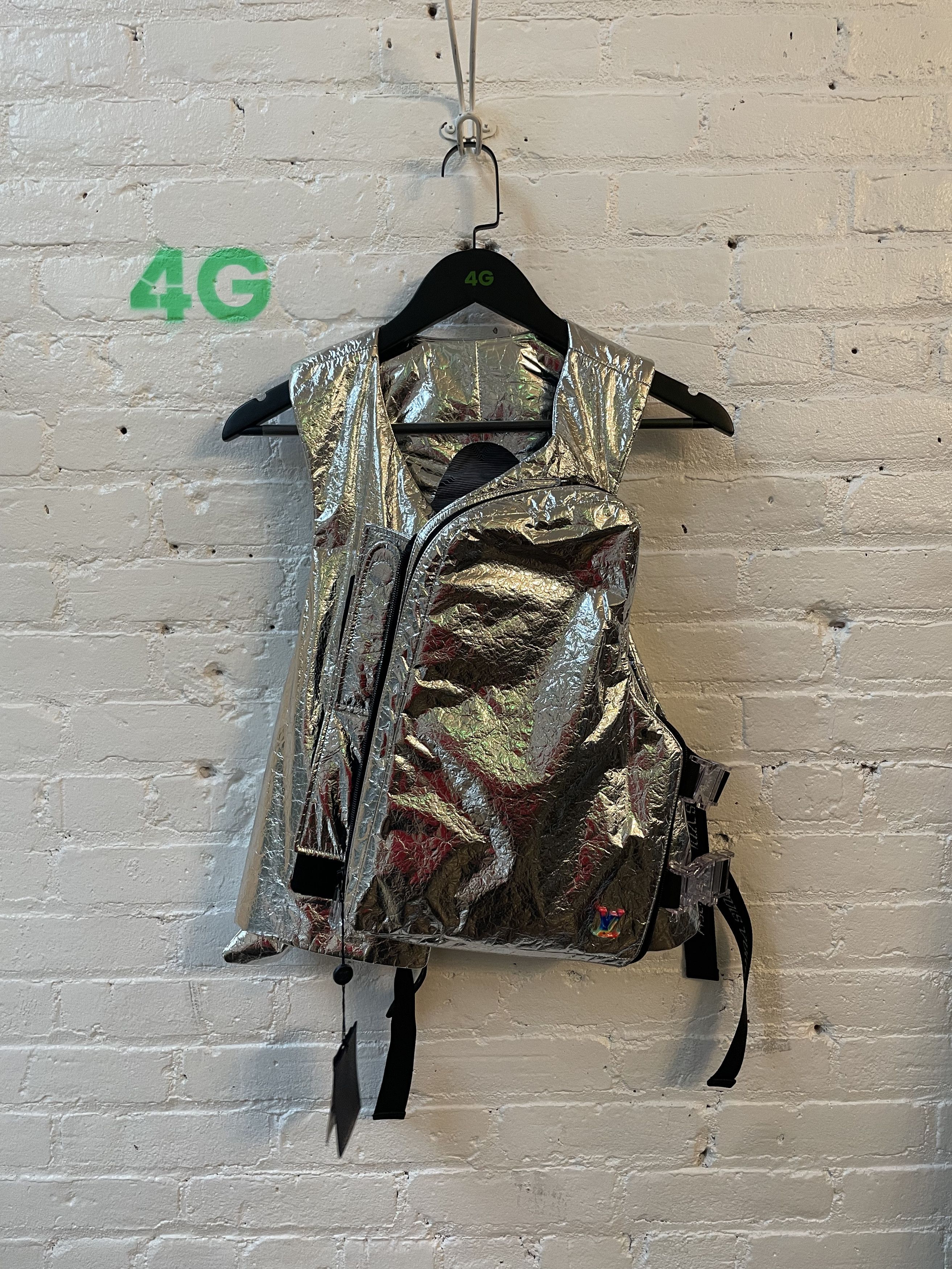 Louis Vuitton LV SILVER TACTICAL CARGO VEST RUNWAY VIRGIL Grailed