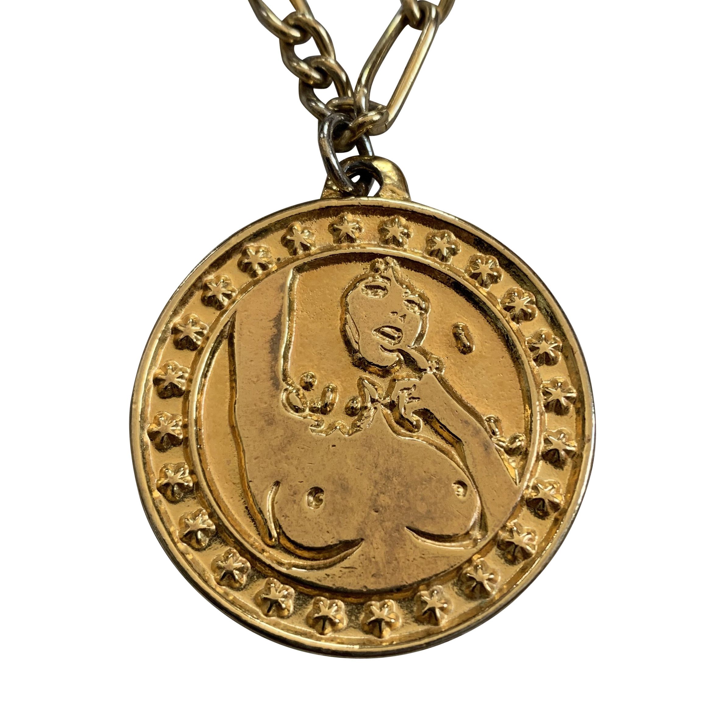 Hysteric Glamour Double Sided Rocker Girl Necklace