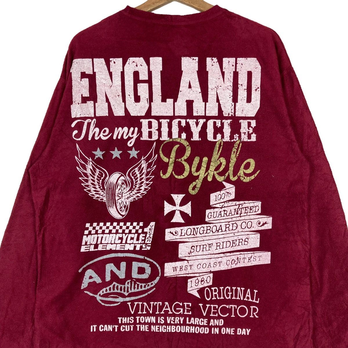 Vintage Vintage The Bykel England Pullover Jumper Fleece Sweatshirt Size US XXL / EU 58 / 5 - 6 Thumbnail