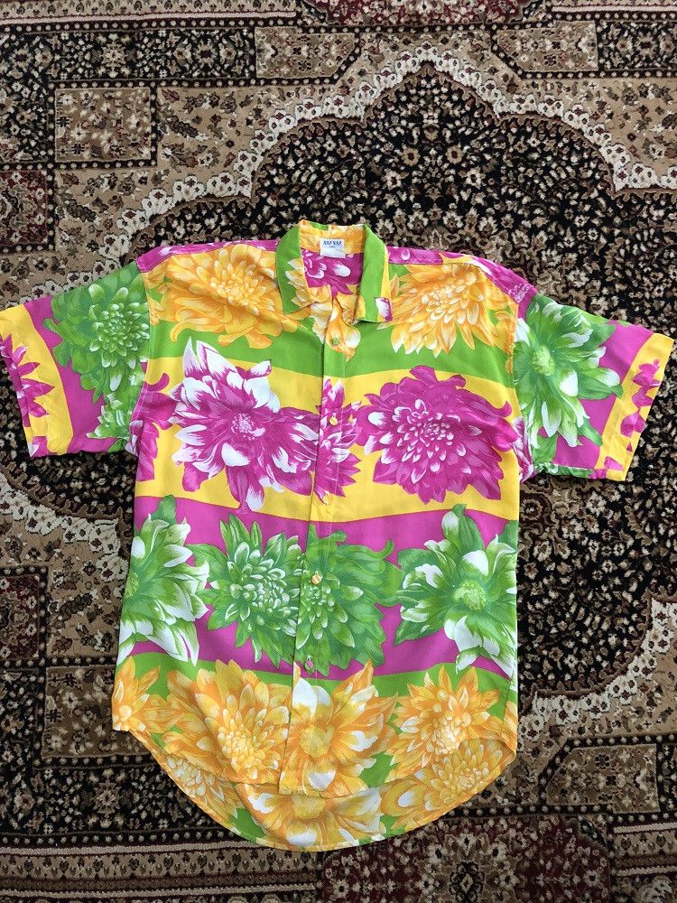 Other Vintage NAF NAF PARIS Border Big Flower 100% Rayon Shirt Size US L / EU 52-54 / 3 - 1 Thumbnail