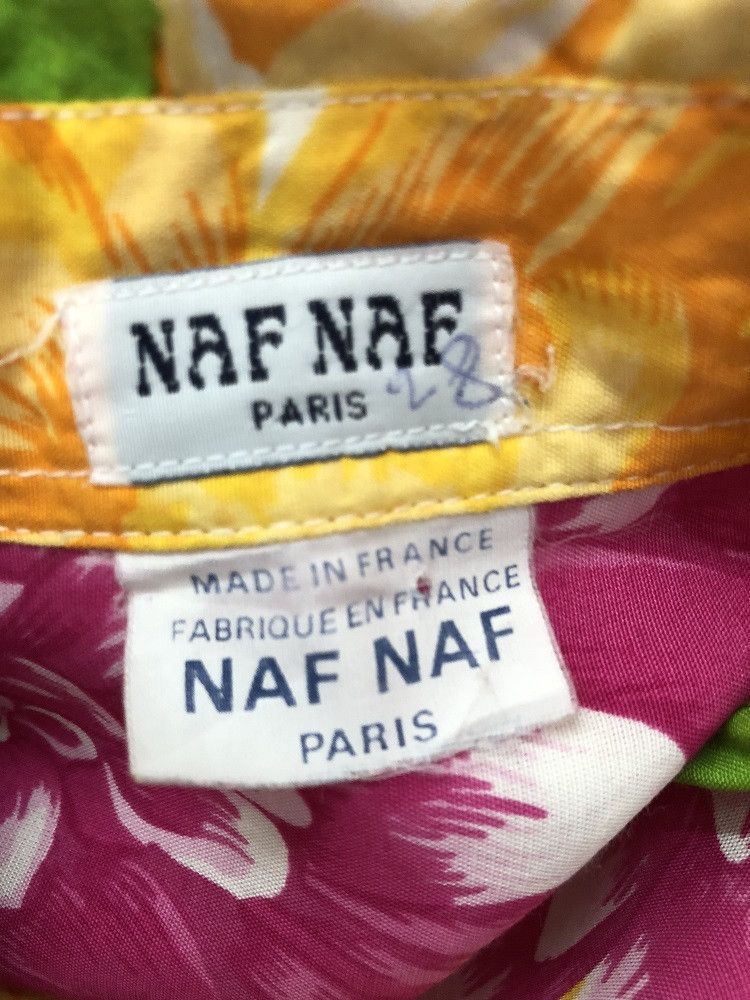 Other Vintage NAF NAF PARIS Border Big Flower 100% Rayon Shirt Size US L / EU 52-54 / 3 - 10 Thumbnail