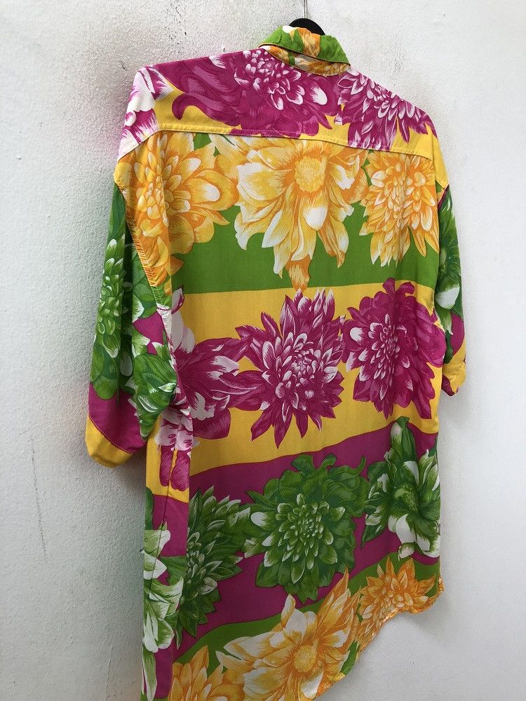 Other Vintage NAF NAF PARIS Border Big Flower 100% Rayon Shirt Size US L / EU 52-54 / 3 - 9 Thumbnail