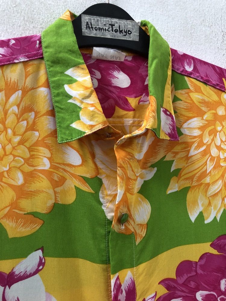 Other Vintage NAF NAF PARIS Border Big Flower 100% Rayon Shirt Size US L / EU 52-54 / 3 - 6 Thumbnail