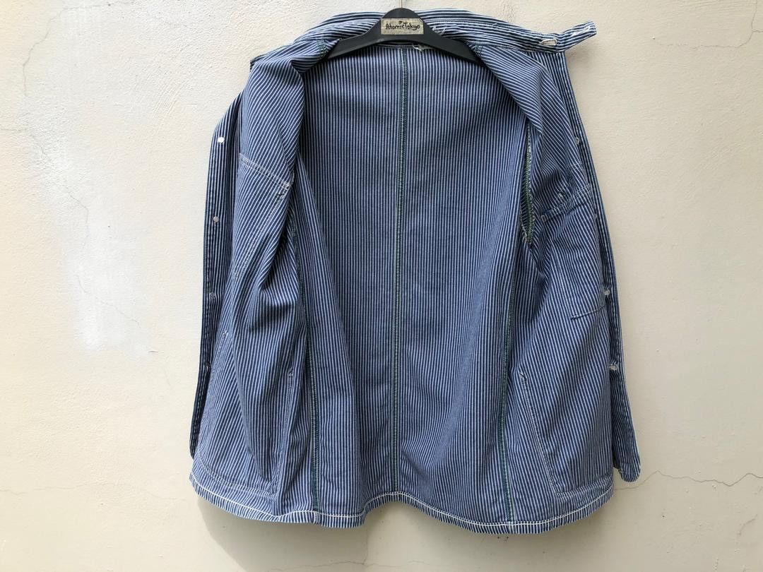 Sugar Cane Sugar Cane Hickory Striped Denim Chore Jacket Size US L / EU 52-54 / 3 - 9 Thumbnail