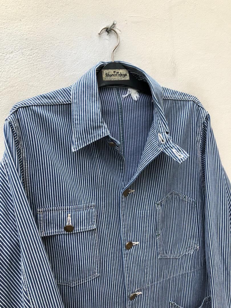 Sugar Cane Sugar Cane Hickory Striped Denim Chore Jacket Size US L / EU 52-54 / 3 - 2 Thumbnail