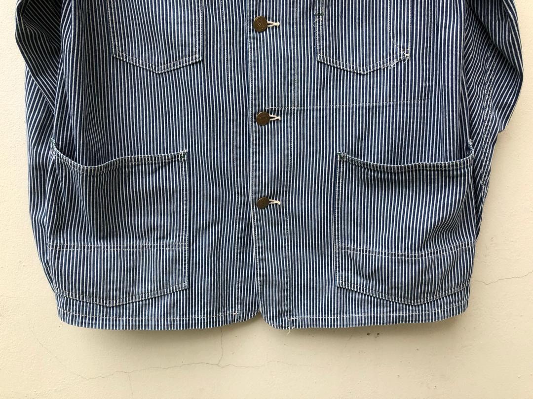 Sugar Cane Sugar Cane Hickory Striped Denim Chore Jacket Size US L / EU 52-54 / 3 - 6 Thumbnail