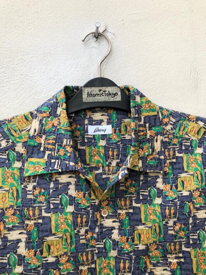 Brioni Brioni Made Italy Birds Button Shirt Size US S / EU 44-46 / 1 - 2 Thumbnail