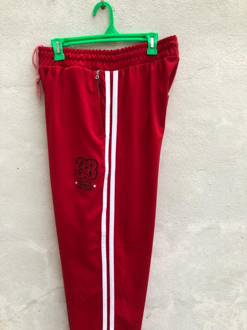 Marithe + Francois Girbaud × Vintage Vintage MFG White Striped 38 Red Trouser Track Size US 32 / EU 48 - 9 Thumbnail