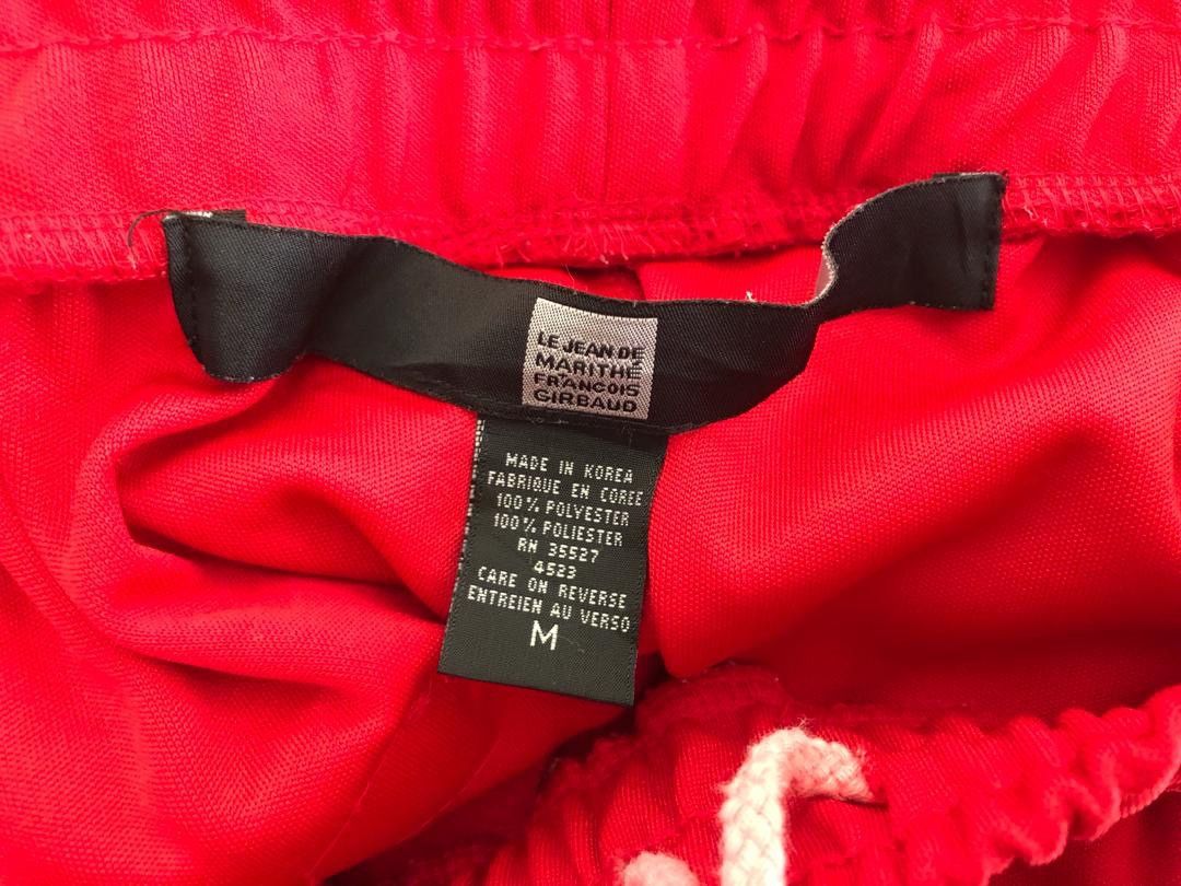 Marithe + Francois Girbaud × Vintage Vintage MFG White Striped 38 Red Trouser Track Size US 32 / EU 48 - 12 Thumbnail