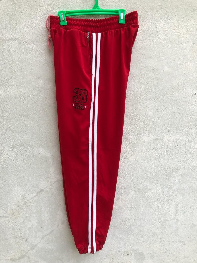 Marithe + Francois Girbaud × Vintage Vintage MFG White Striped 38 Red Trouser Track Size US 32 / EU 48 - 8 Thumbnail