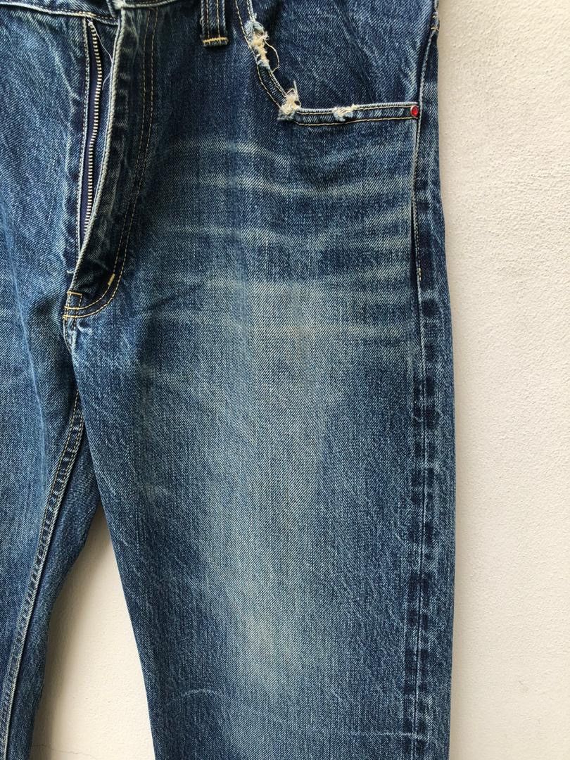 Blackmeans × Japanese Brand × Vintage Vintage Covert Org Japan Redline Selvedge Denim Wide Leg Size US 34 / EU 50 - 8 Thumbnail