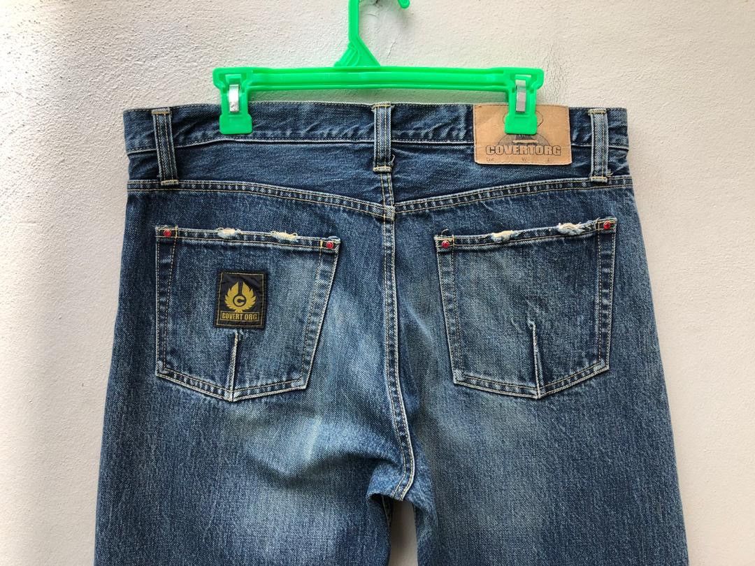 Blackmeans × Japanese Brand × Vintage Vintage Covert Org Japan Redline Selvedge Denim Wide Leg Size US 34 / EU 50 - 13 Thumbnail