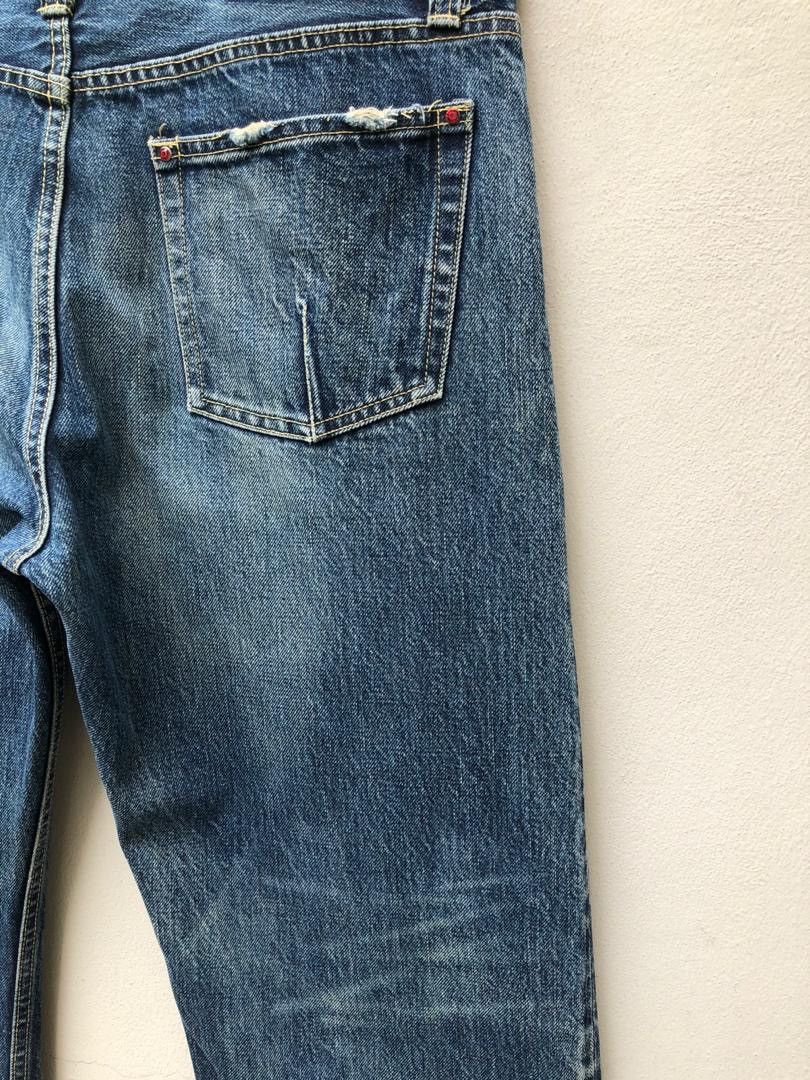 Blackmeans × Japanese Brand × Vintage Vintage Covert Org Japan Redline Selvedge Denim Wide Leg Size US 34 / EU 50 - 18 Thumbnail
