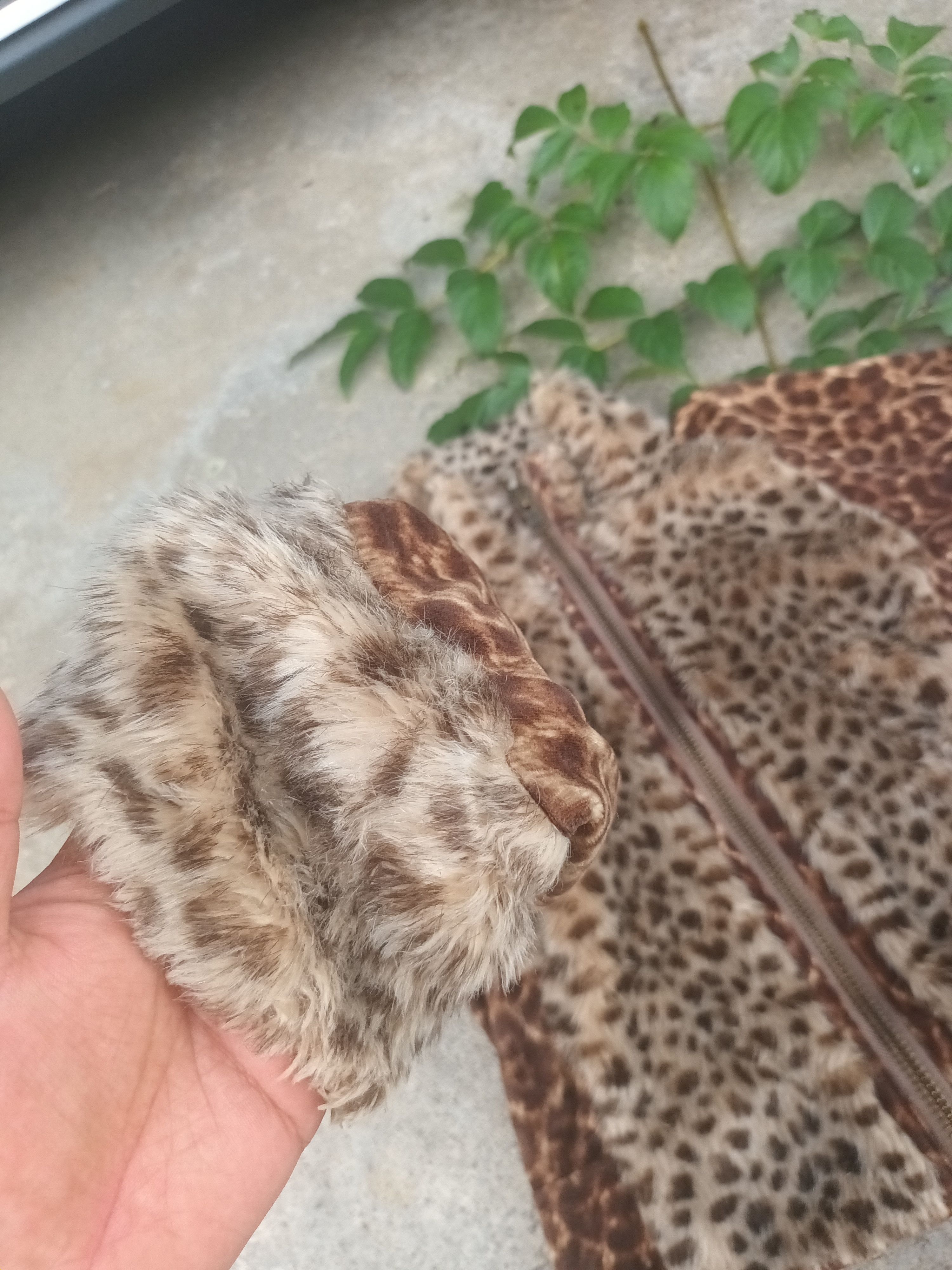 Issey Miyake 🔥 ZUCCA PRINT LEOPARD ZIPPER FUR JACKET 🔥 Size S / US 4 / IT 40 - 9 Thumbnail