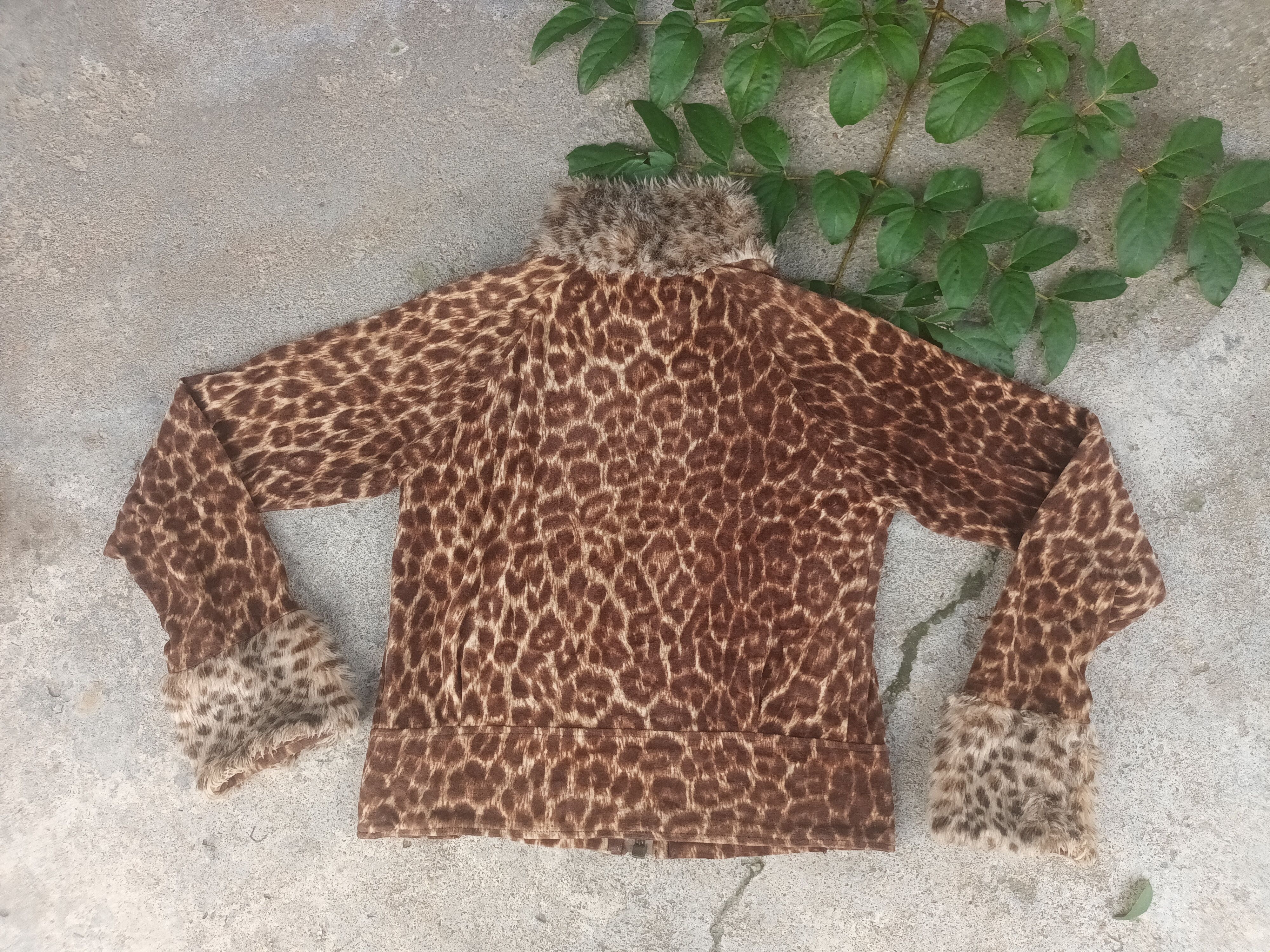 Issey Miyake 🔥 ZUCCA PRINT LEOPARD ZIPPER FUR JACKET 🔥 Size S / US 4 / IT 40 - 2 Thumbnail