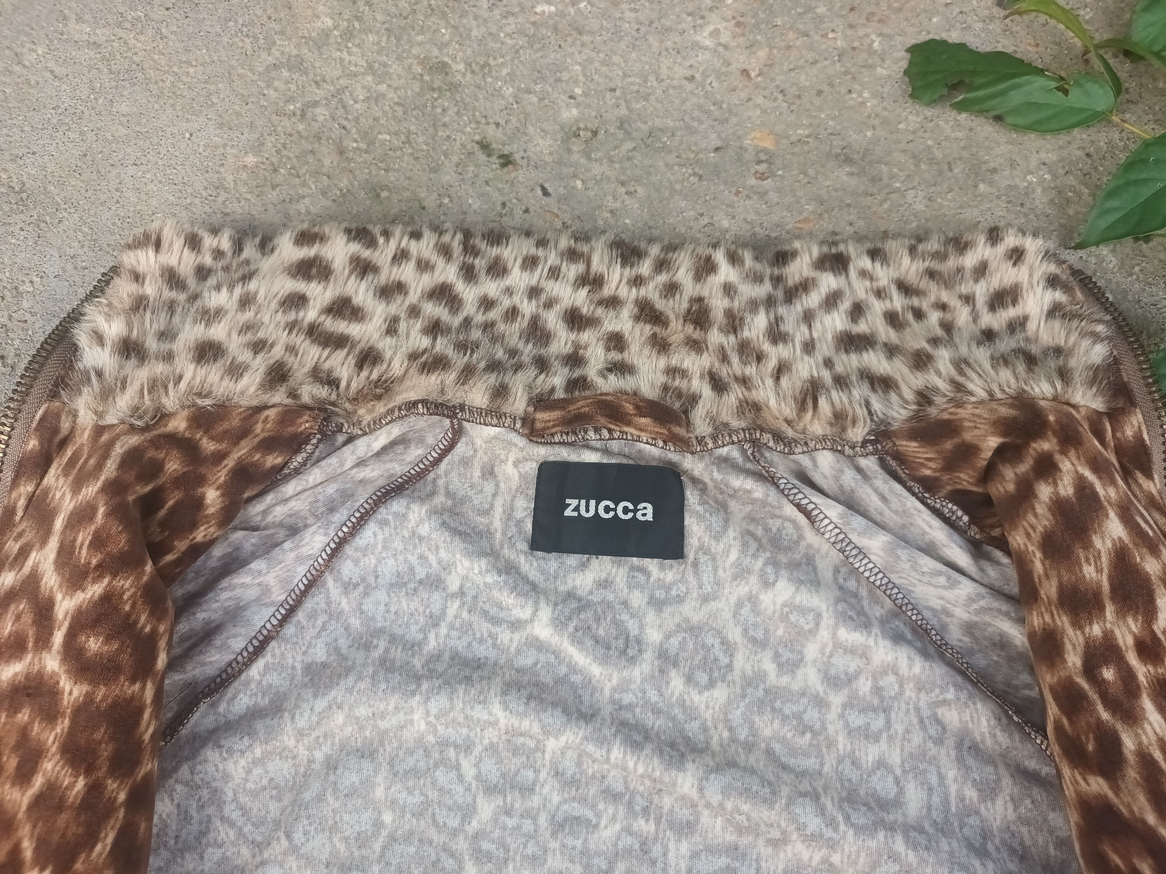 Issey Miyake 🔥 ZUCCA PRINT LEOPARD ZIPPER FUR JACKET 🔥 Size S / US 4 / IT 40 - 7 Thumbnail