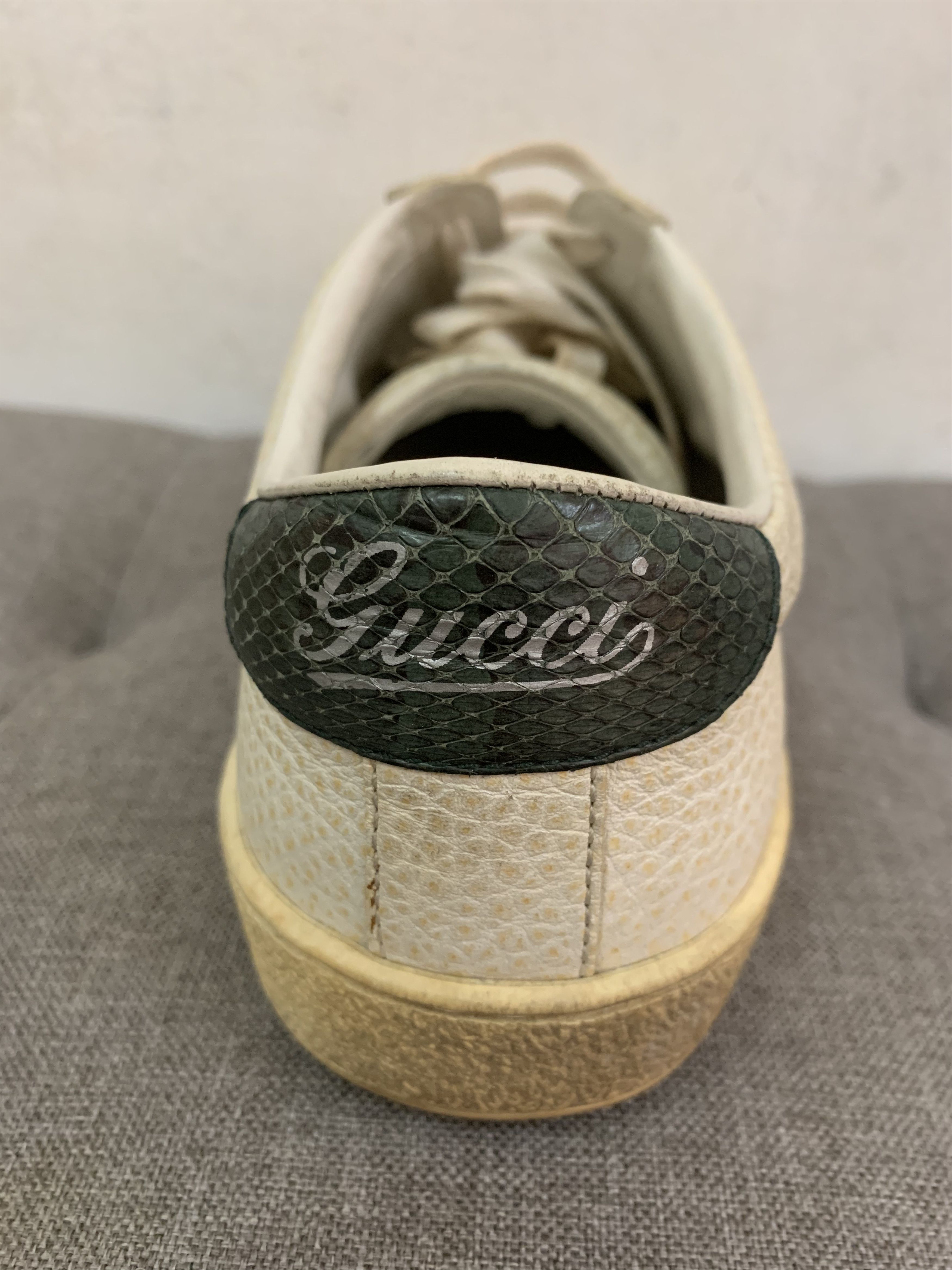 Gucci Auth Gucci Grainy Leather Lace-up Sneaker Size US 6 / EU 39 - 9 Thumbnail