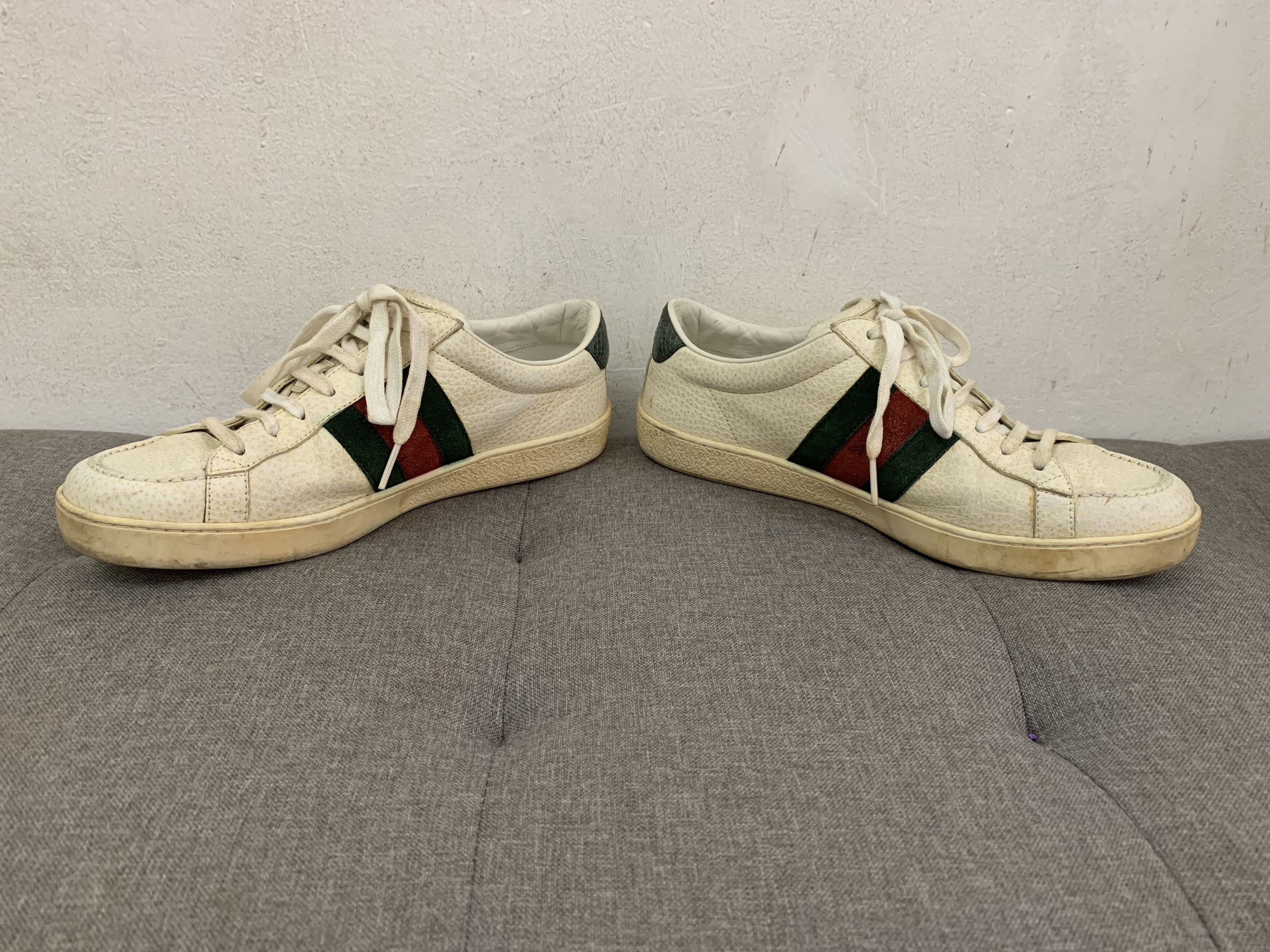 Gucci Auth Gucci Grainy Leather Lace-up Sneaker Size US 6 / EU 39 - 4 Thumbnail