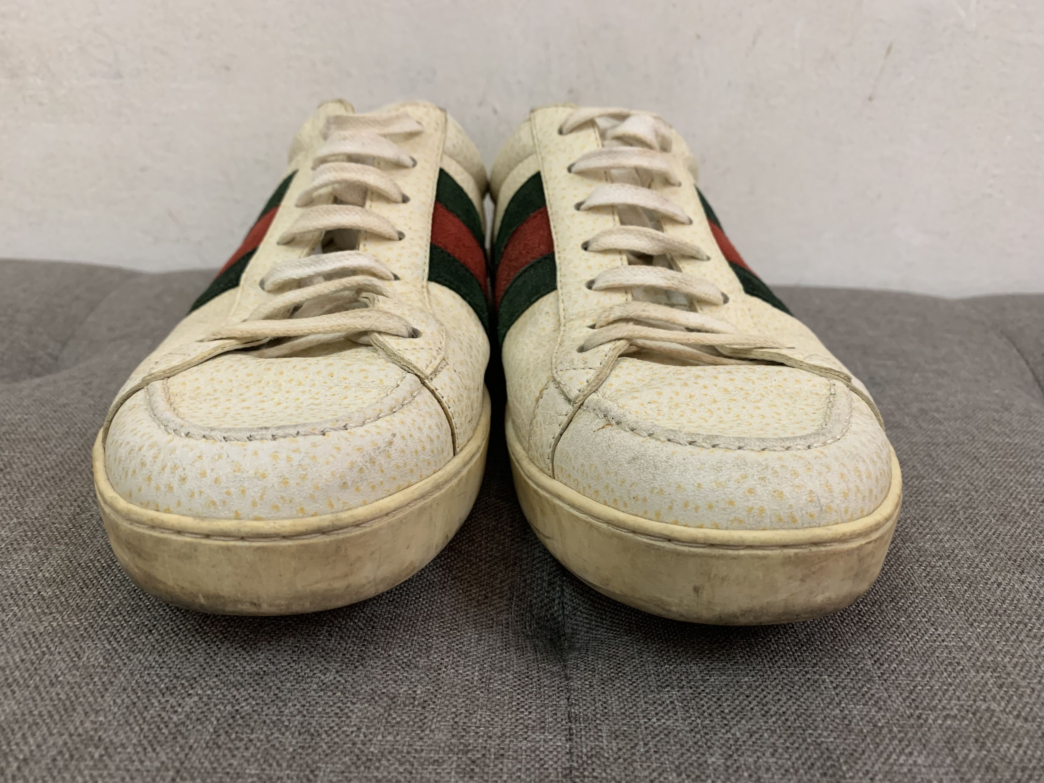 Gucci Auth Gucci Grainy Leather Lace-up Sneaker Size US 6 / EU 39 - 10 Thumbnail
