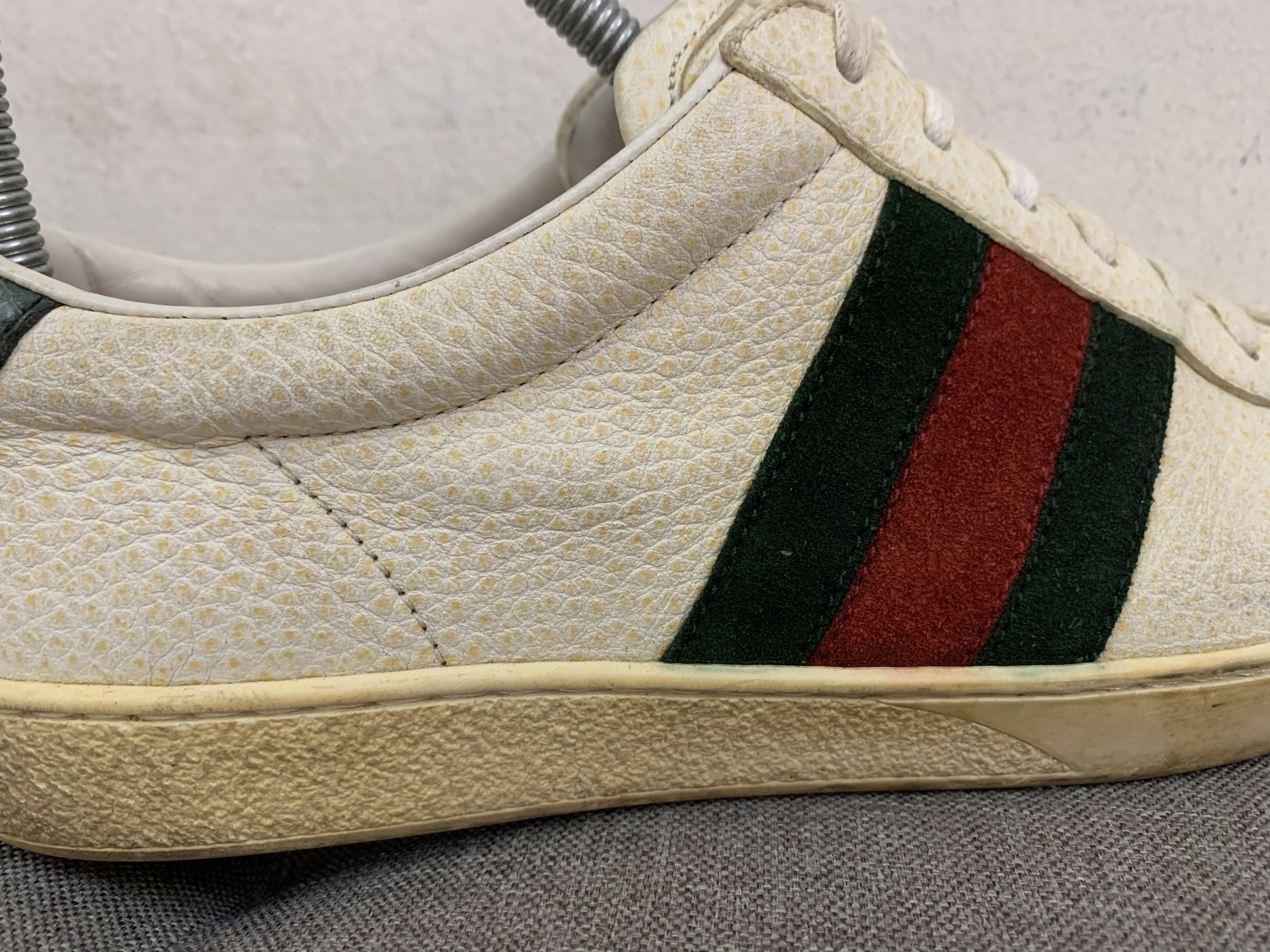 Gucci Auth Gucci Grainy Leather Lace-up Sneaker Size US 6 / EU 39 - 12 Thumbnail