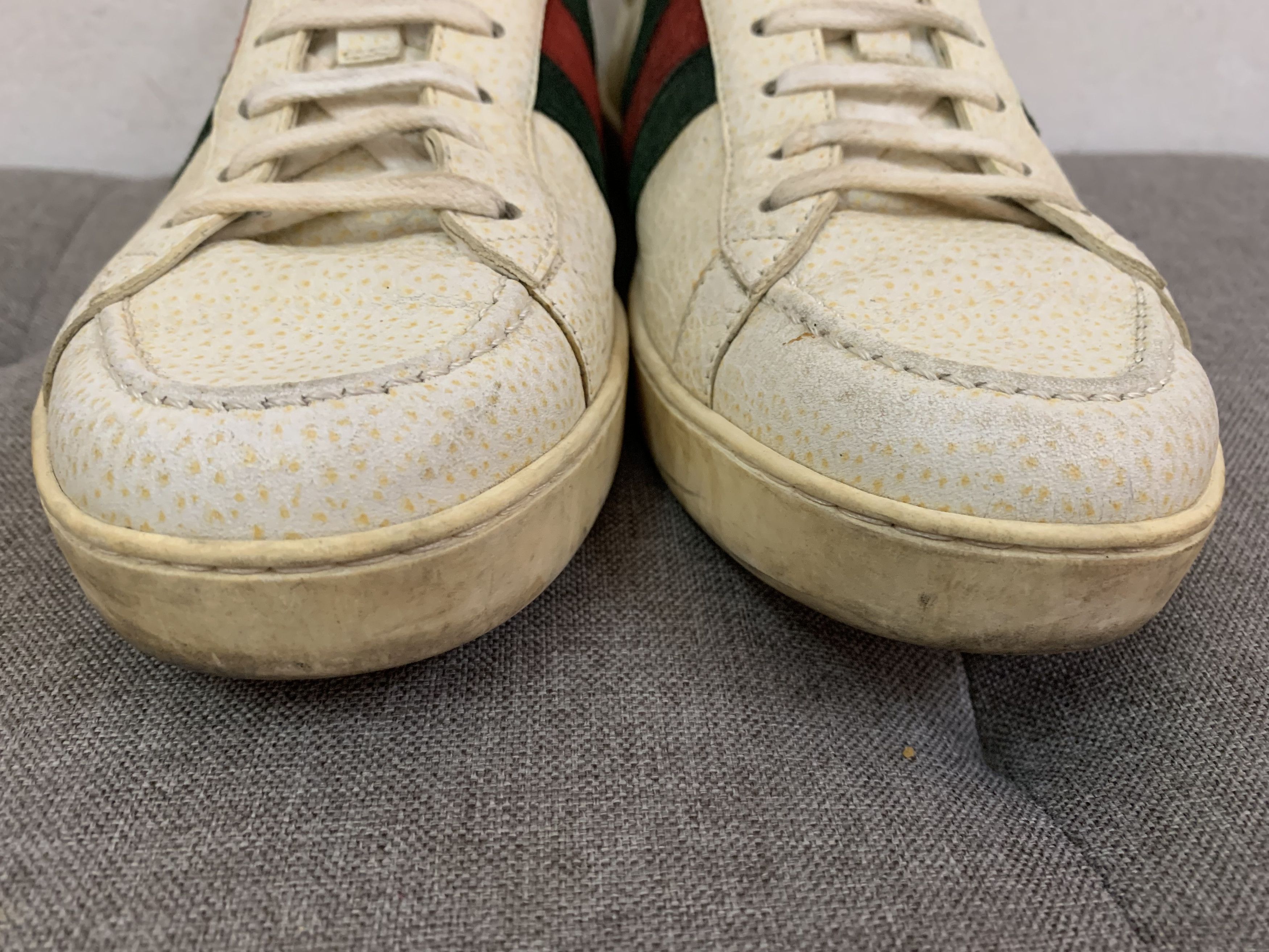 Gucci Auth Gucci Grainy Leather Lace-up Sneaker Size US 6 / EU 39 - 11 Thumbnail