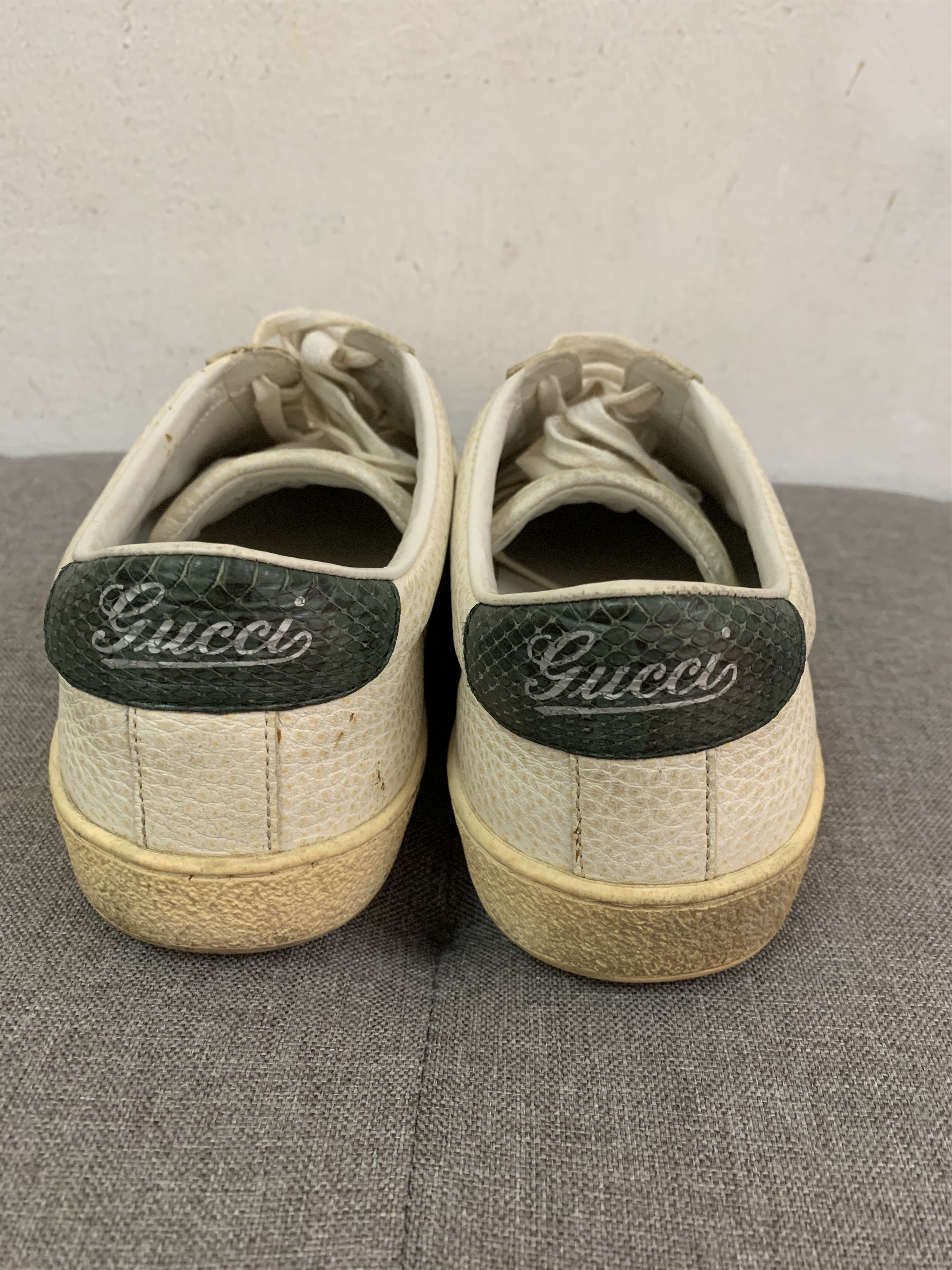 Gucci Auth Gucci Grainy Leather Lace-up Sneaker Size US 6 / EU 39 - 8 Thumbnail
