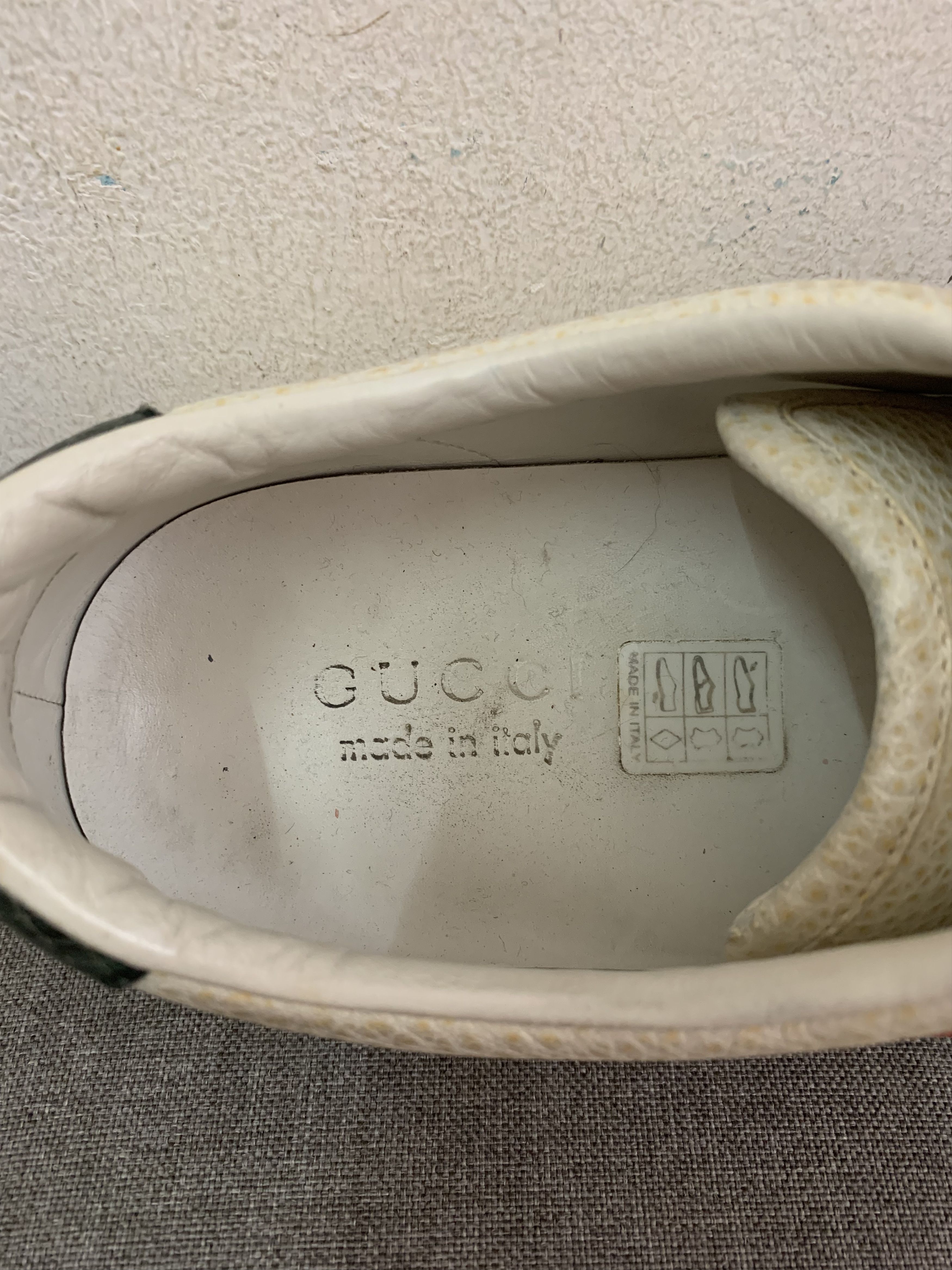 Gucci Auth Gucci Grainy Leather Lace-up Sneaker Size US 6 / EU 39 - 14 Thumbnail