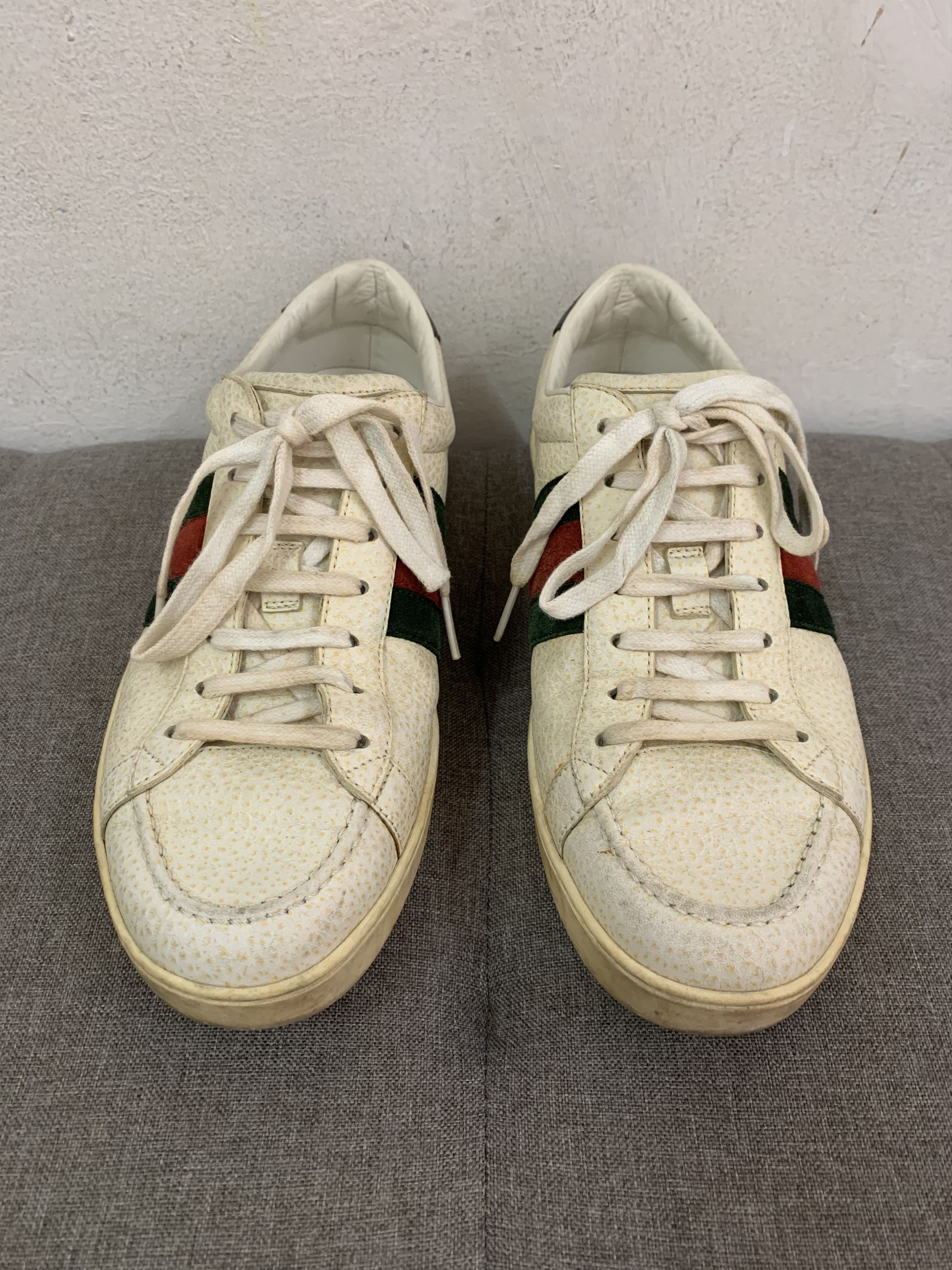 Gucci Auth Gucci Grainy Leather Lace-up Sneaker Size US 6 / EU 39 - 3 Thumbnail