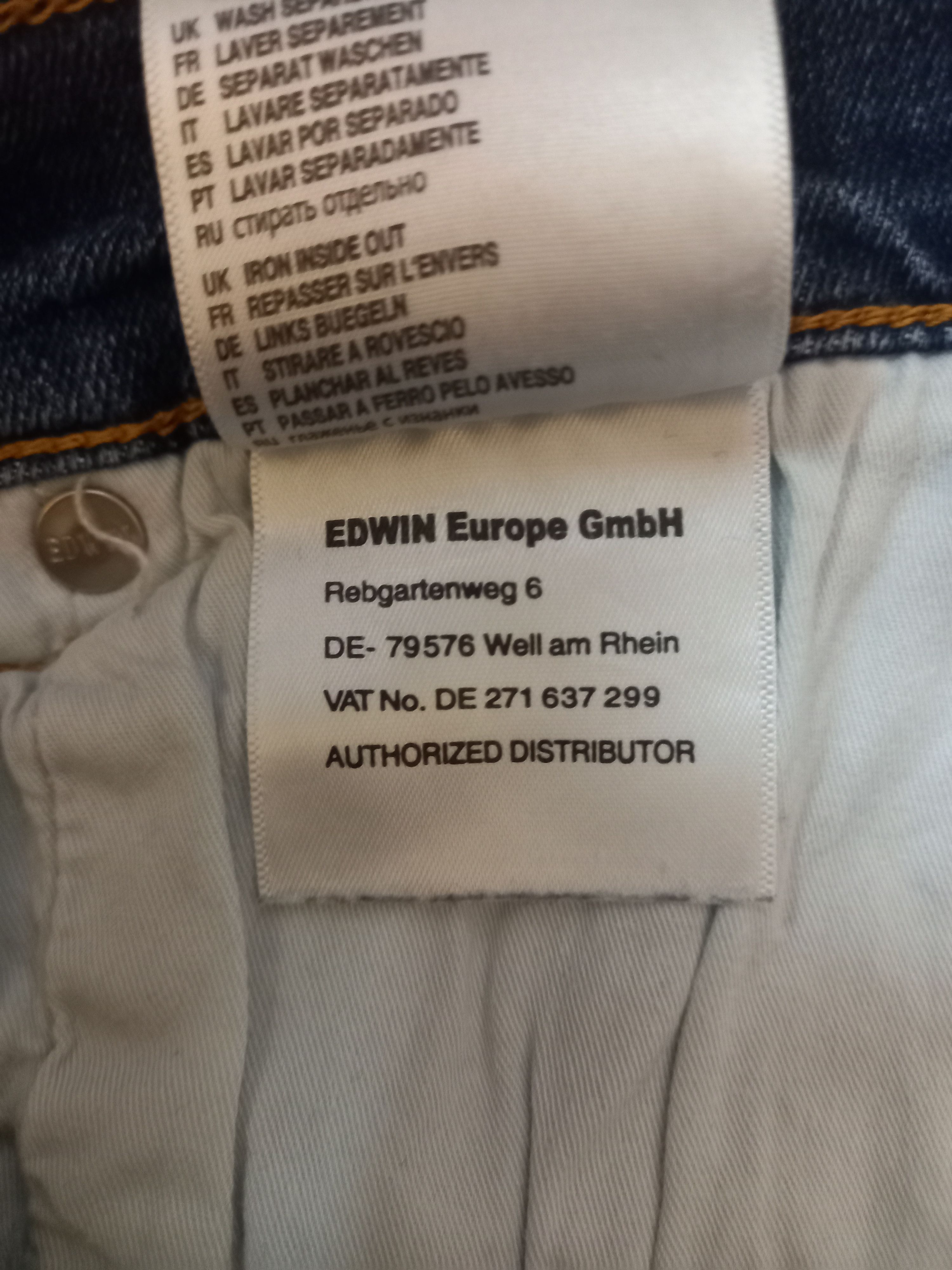 Edwin Edwin Denim Jean 32x32 Size US 32 / EU 48 - 7 Thumbnail