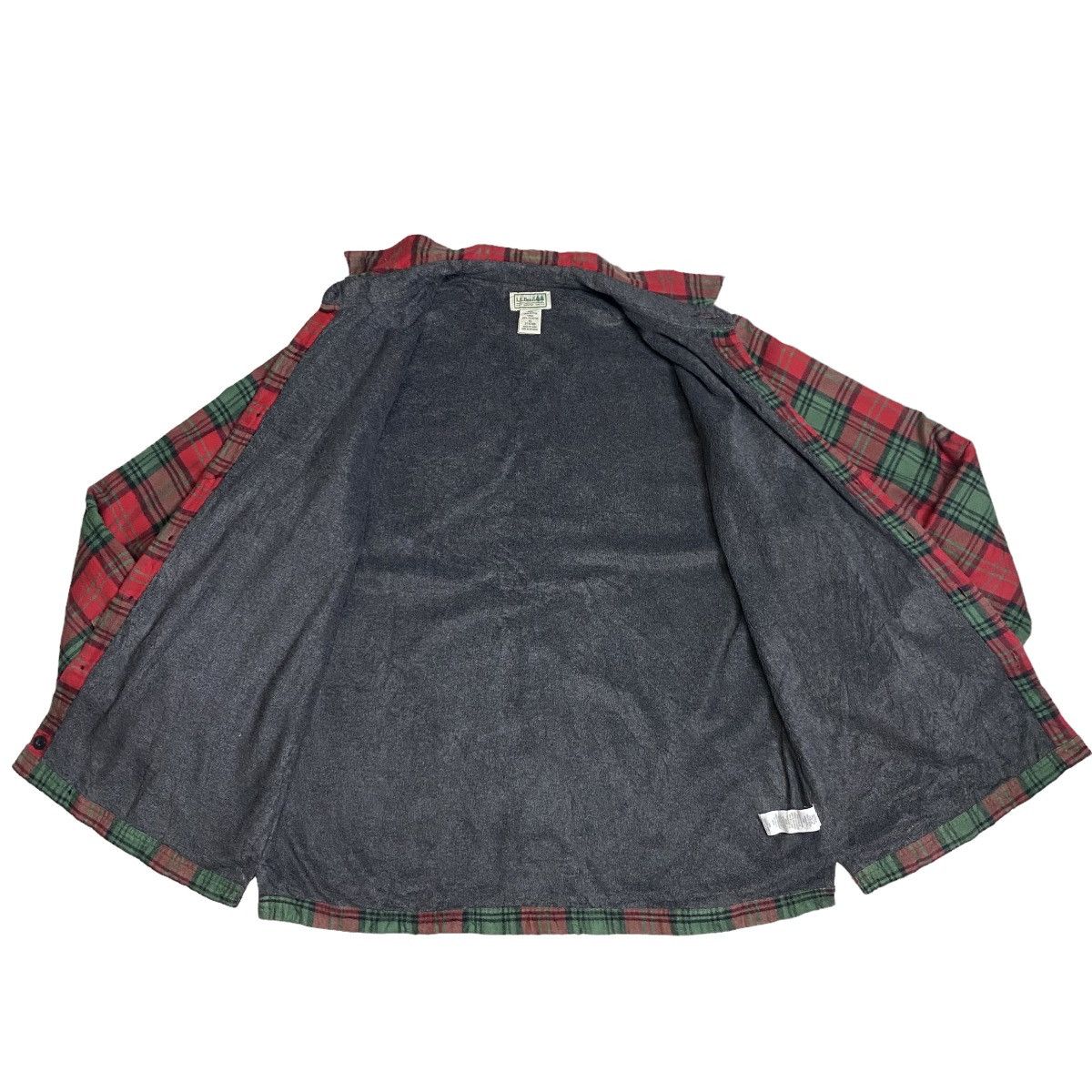 Flannel L.L. Bean red tartan flannel liner fleece Size US XL / EU 56 / 4 - 7 Thumbnail