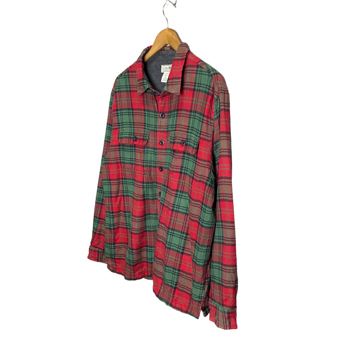 Flannel L.L. Bean red tartan flannel liner fleece Size US XL / EU 56 / 4 - 3 Thumbnail