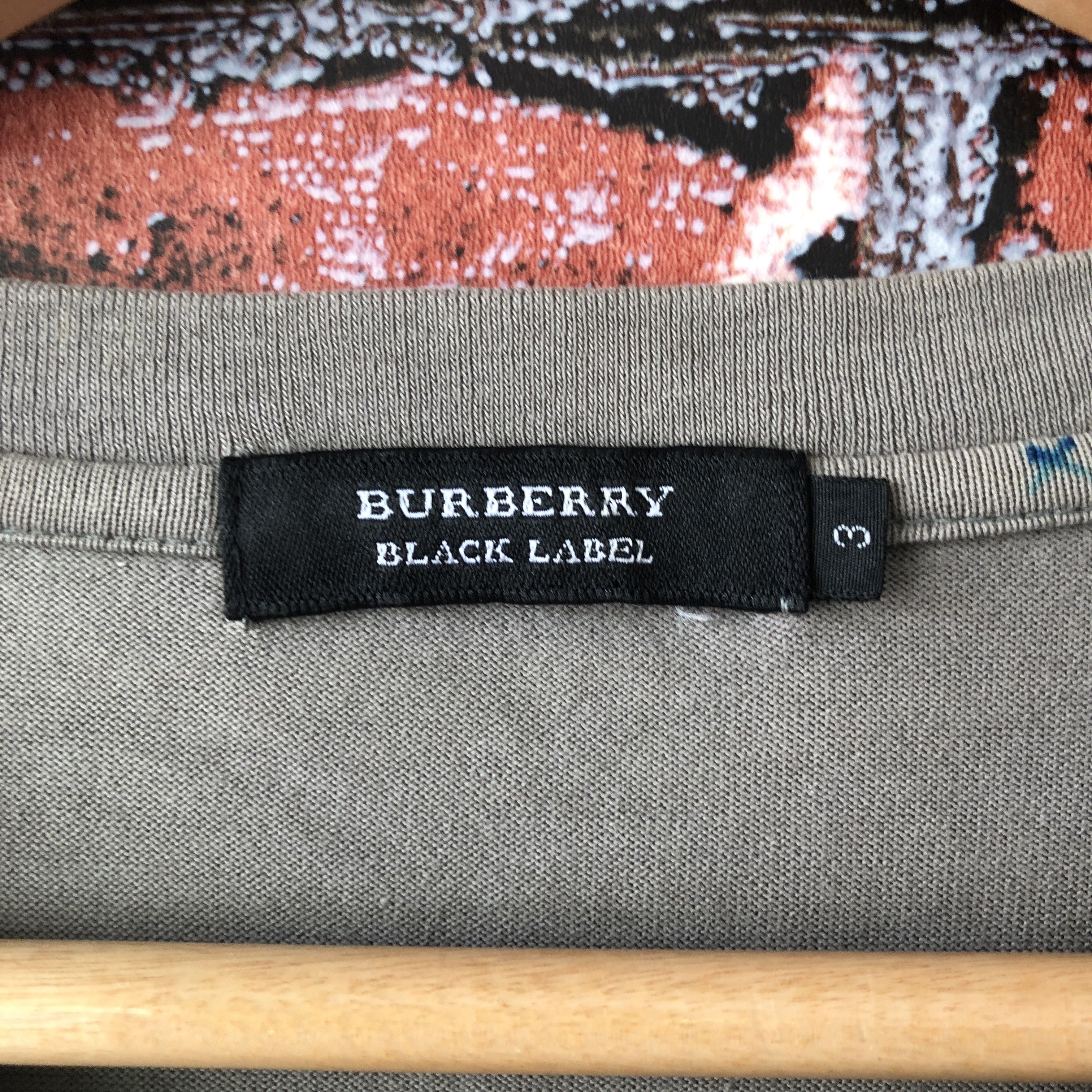 Burberry Burberry Black Label Green Military Long Sleeve Tee Shirt M Size US M / EU 48-50 / 2 - 2 Thumbnail