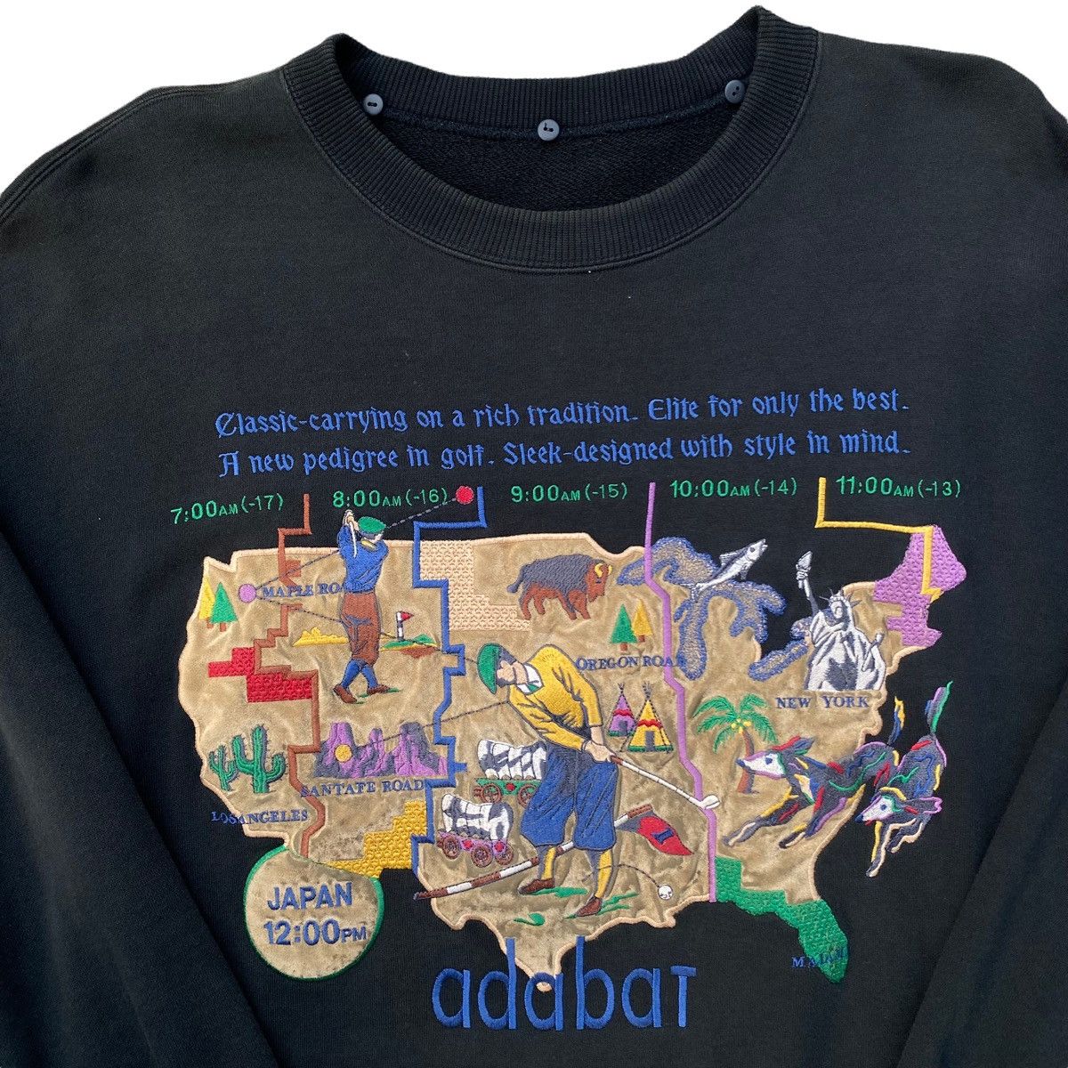 Japanese Brand × Vintage Adabat Embroidery Design Vintage Sweatshirt Japan Made. #Y Size US XL / EU 56 / 4 - 2 Thumbnail