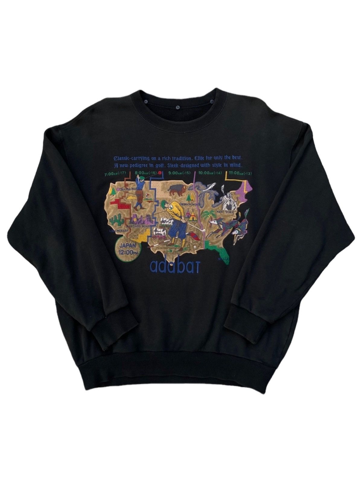 Japanese Brand × Vintage Adabat Embroidery Design Vintage Sweatshirt Japan Made. #Y Size US XL / EU 56 / 4 - 1 Thumbnail