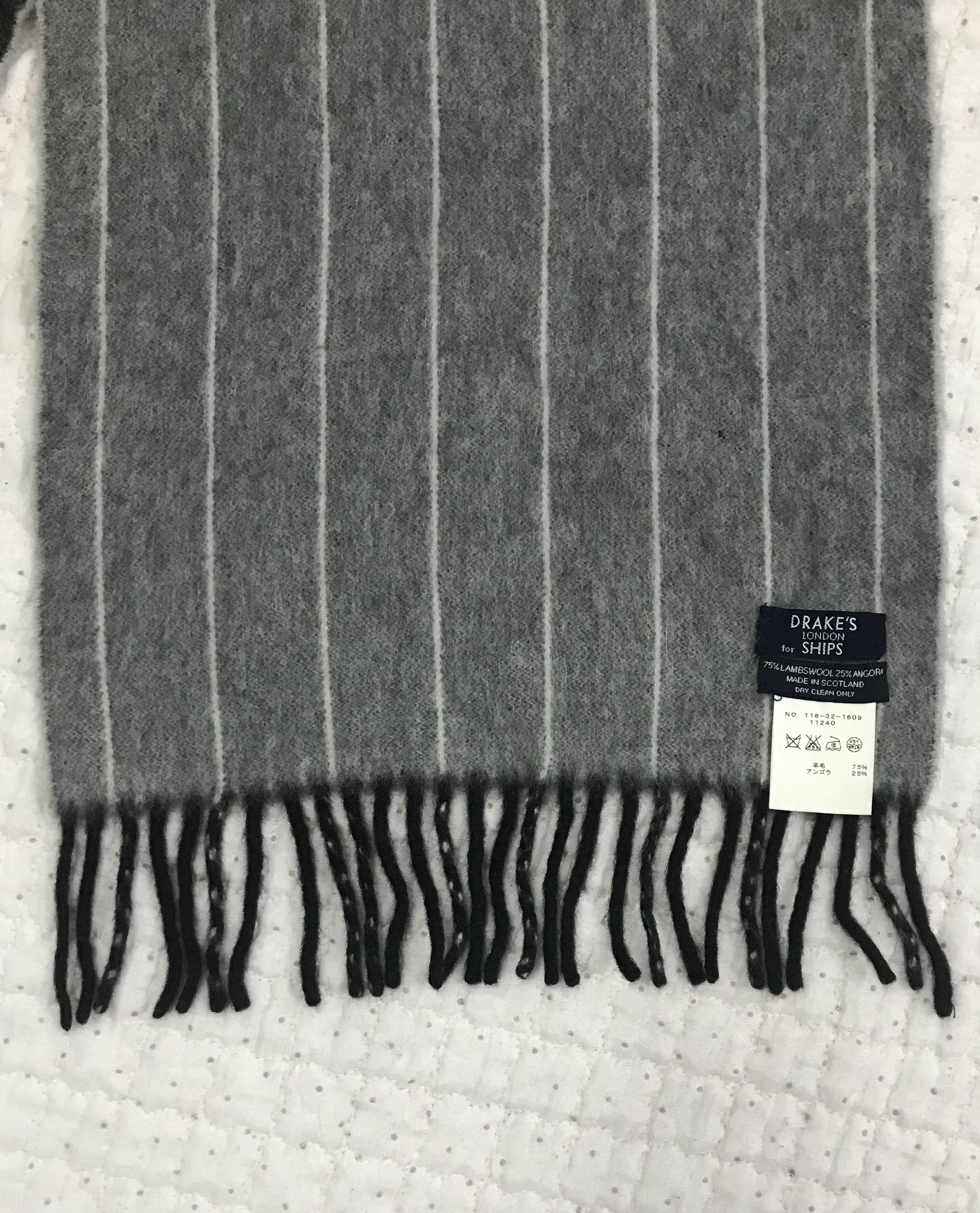 Drake's Drake’s Lambswool/Angora Scarf Muffler Size ONE SIZE - 7 Thumbnail