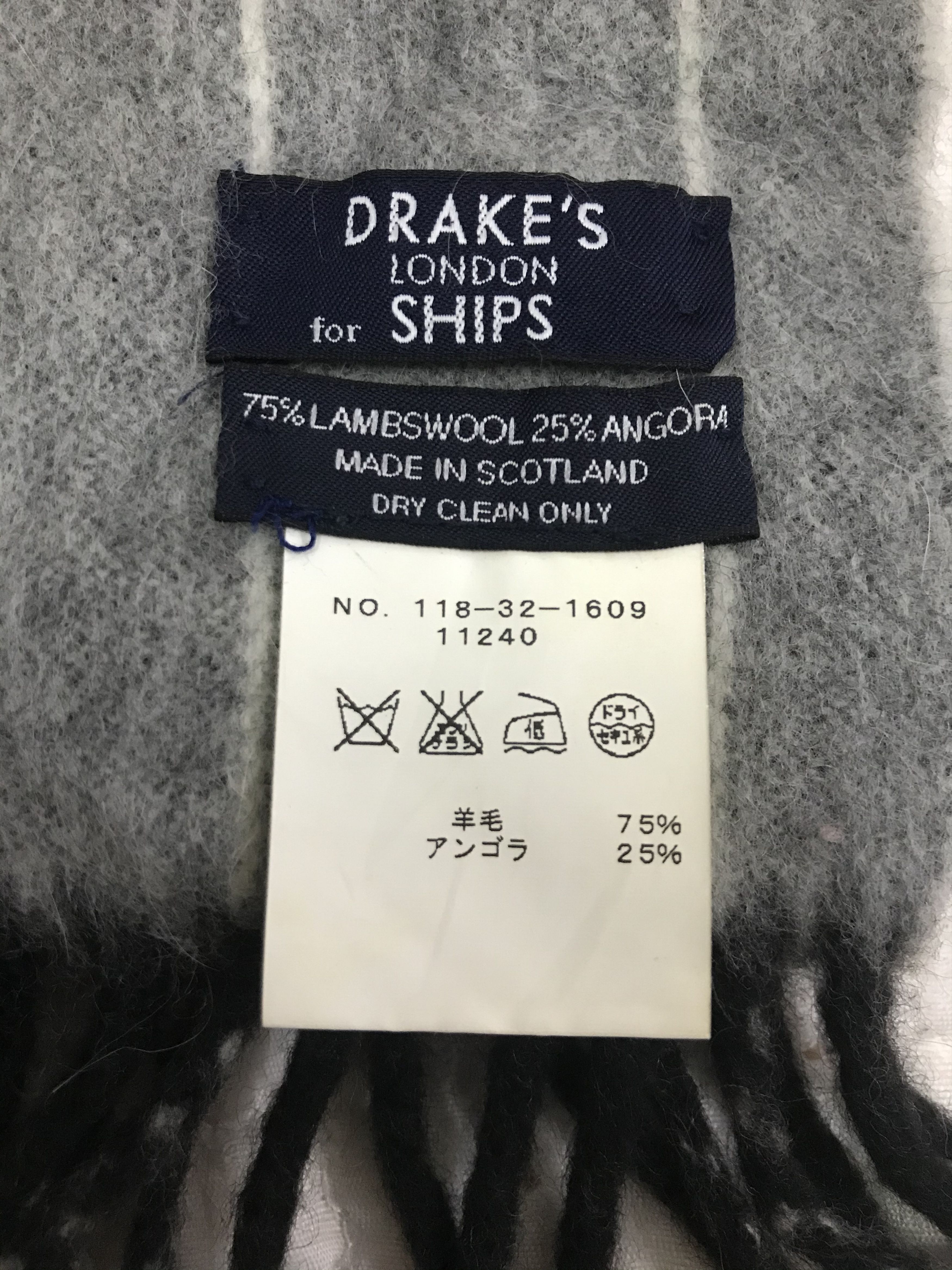 Drake's Drake’s Lambswool/Angora Scarf Muffler Size ONE SIZE - 11 Thumbnail